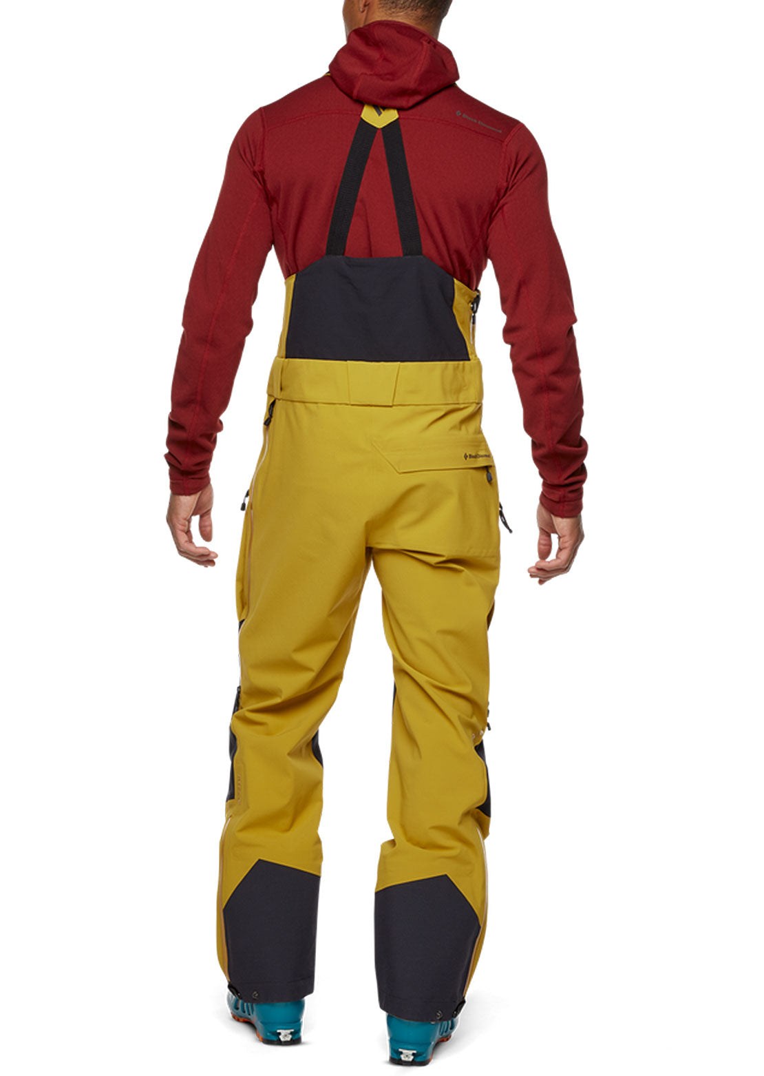 Black Diamond Men&#39;s Recon Bibs Pants Amber/Black