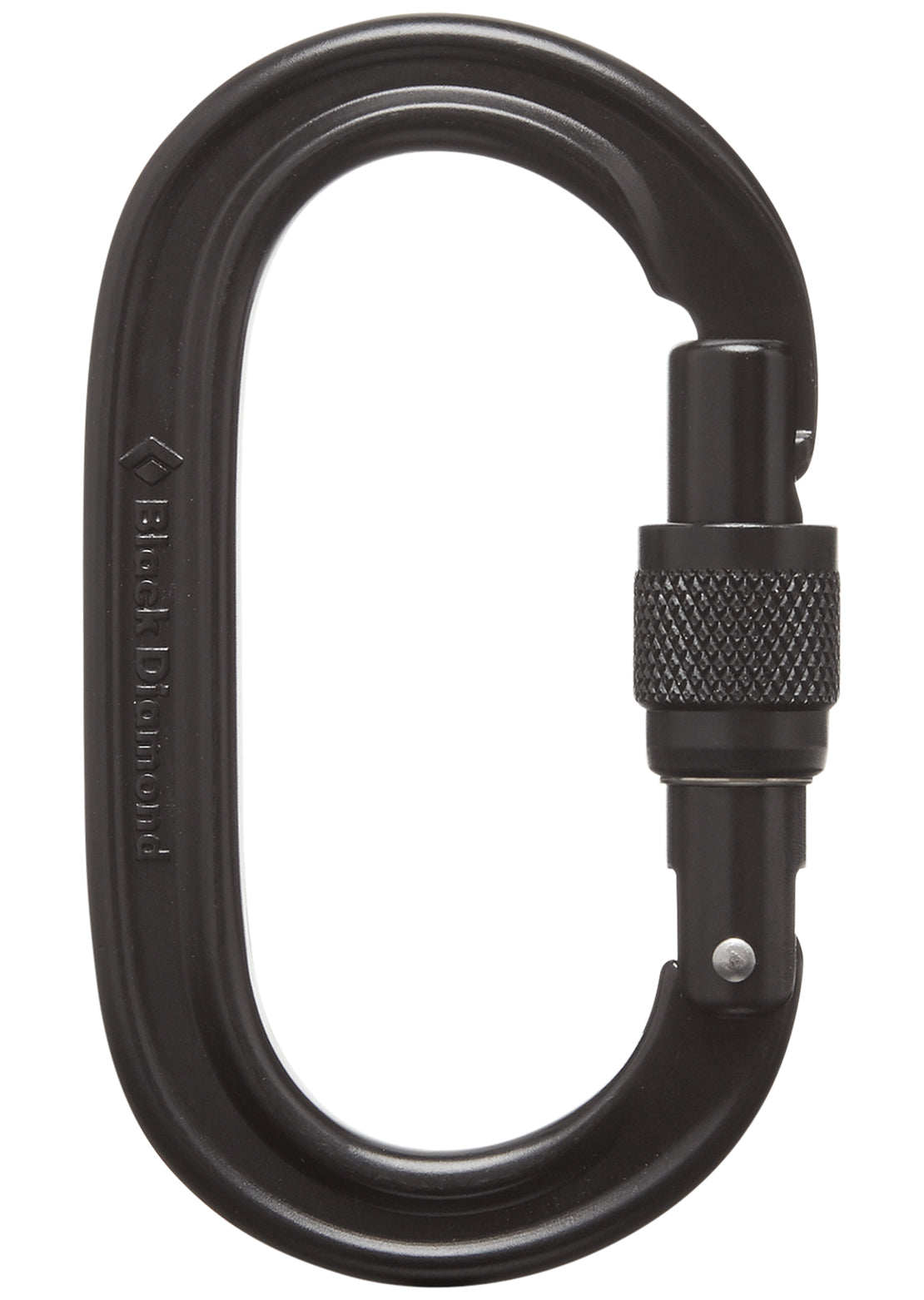Black Diamond Oval Keylock Screwgate Carabiner Black