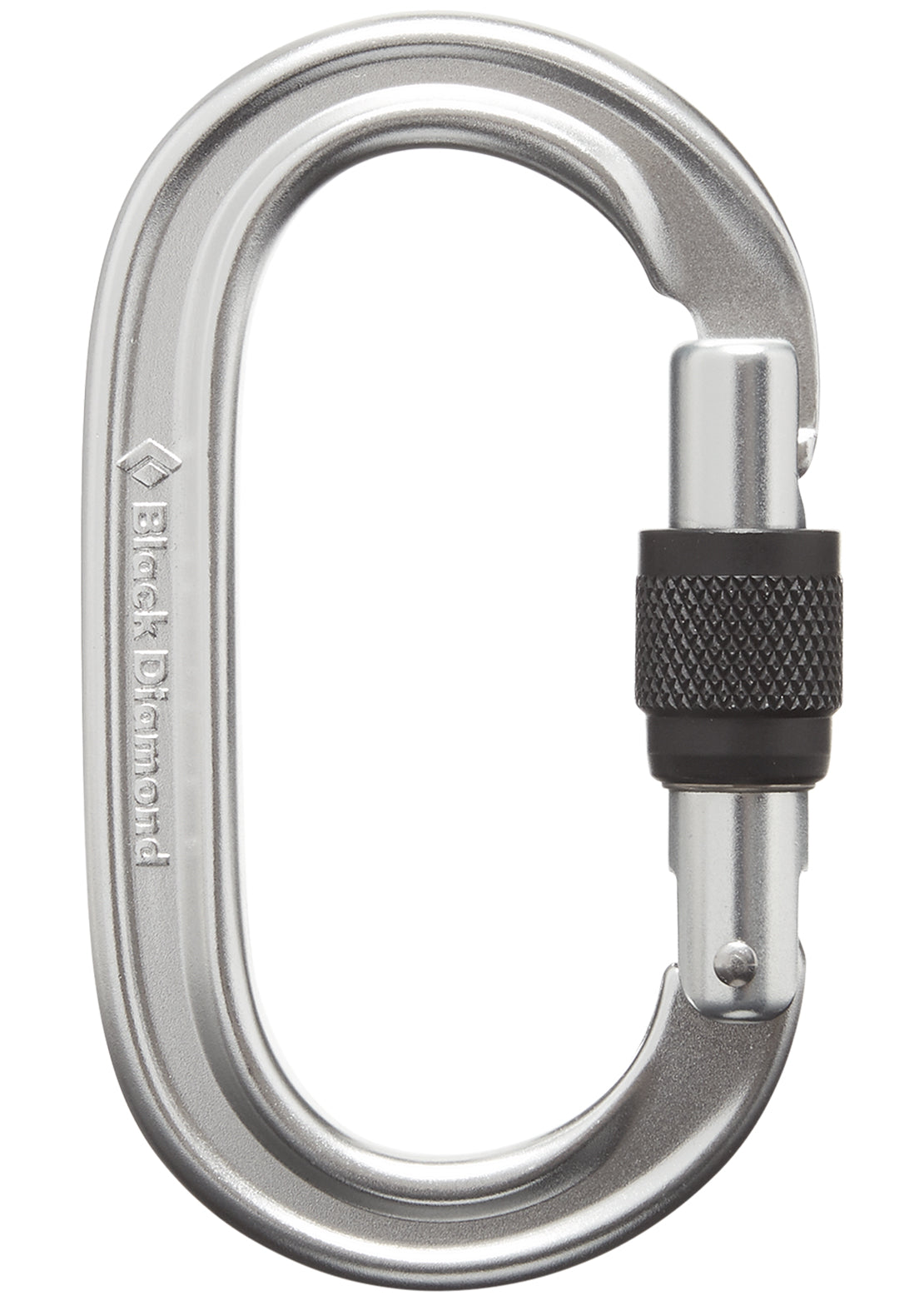 Black Diamond Oval Keylock Screwgate Carabiner Polished