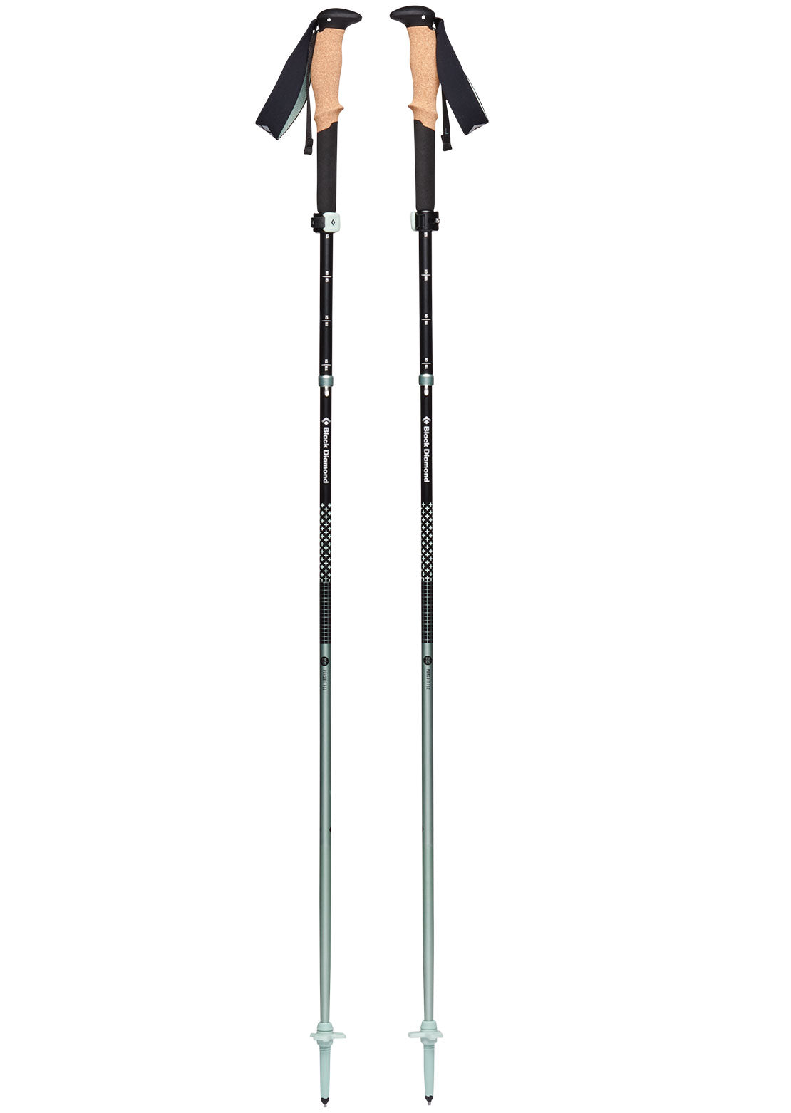 Black Diamond Pursuit FLZ Trekking Poles Black/Foam Green