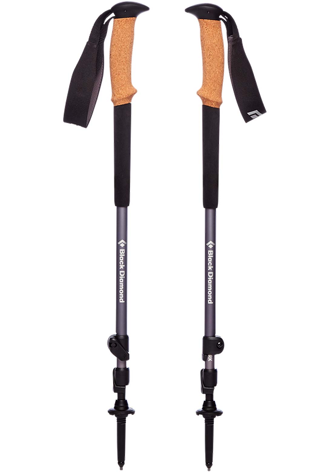 Black Diamond Trail Cork Trekking Poles Granite