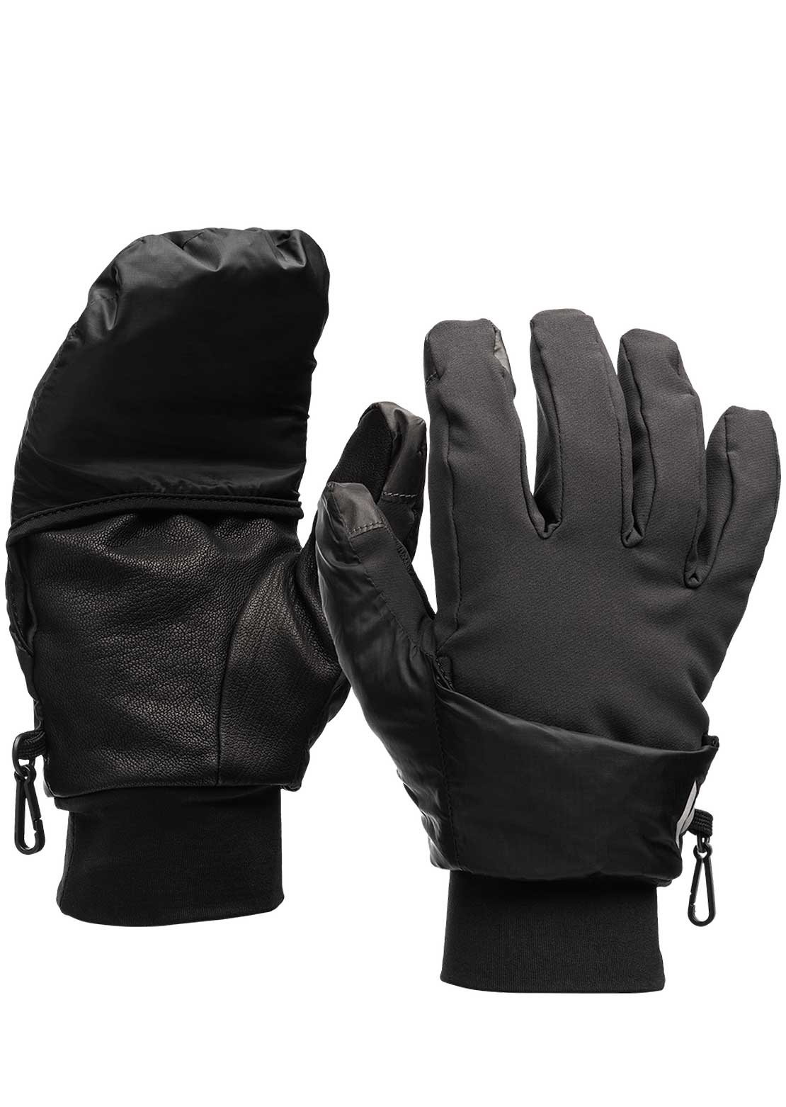 Black Diamond Unisex Wind Hood Softshell Gloves Smoke