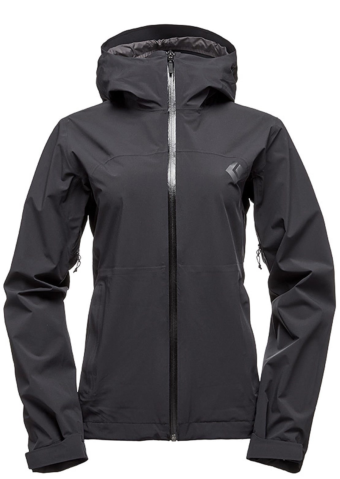 Black Diamond Women&#39;s Stormline Stretch Rain Shell Jacket Black