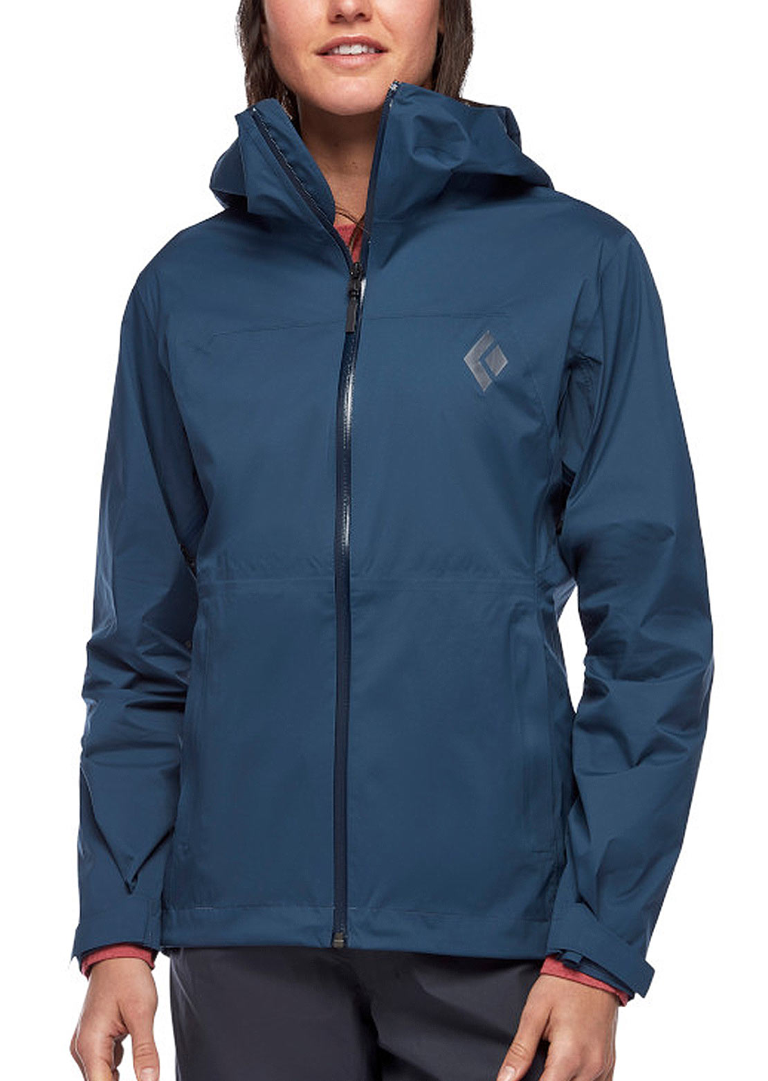 Black Diamond Women&#39;s Stormline Stretch Rain Shell Jacket Ink Blue
