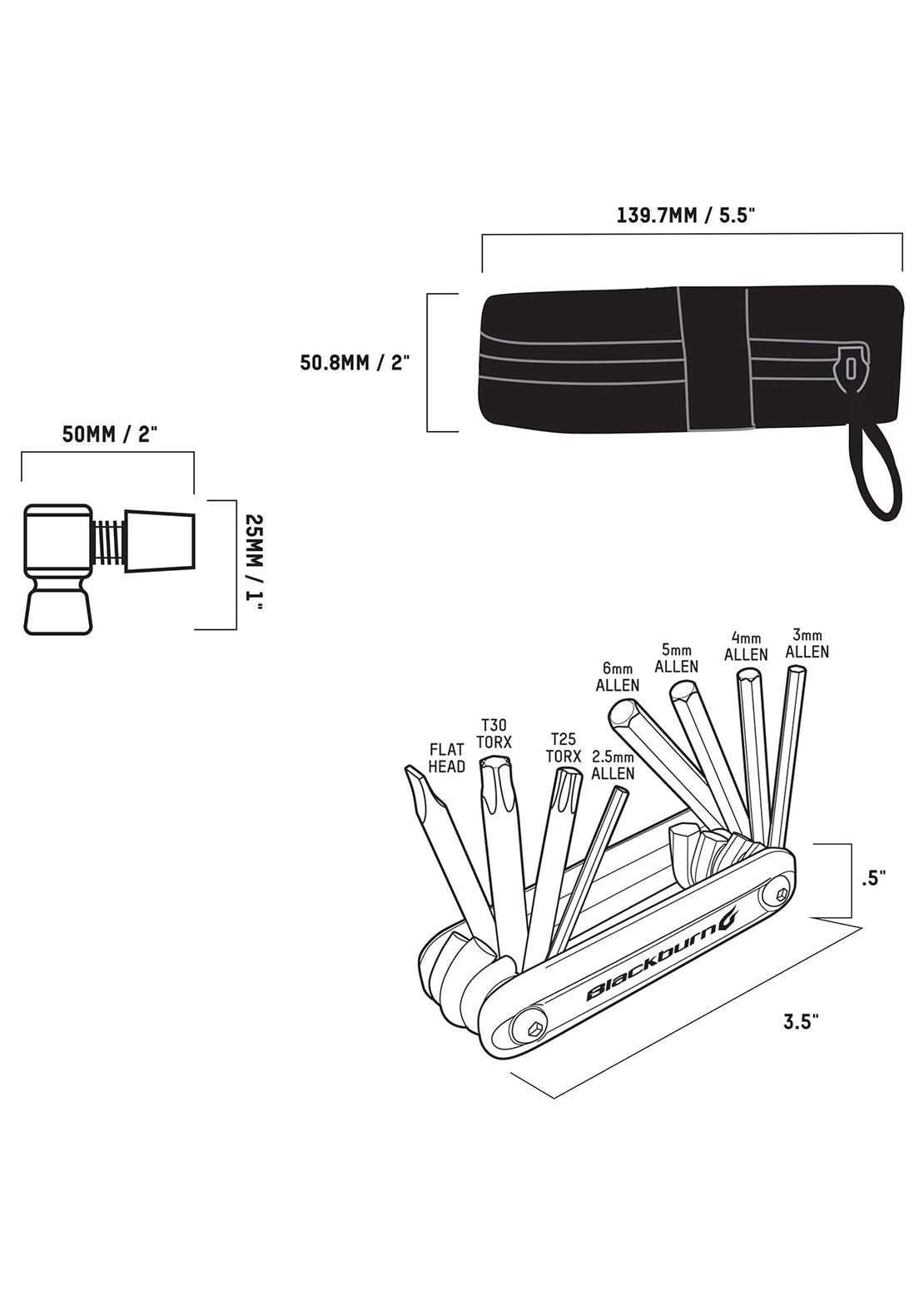Blackburn Copilot Local CO2 Ride Kit