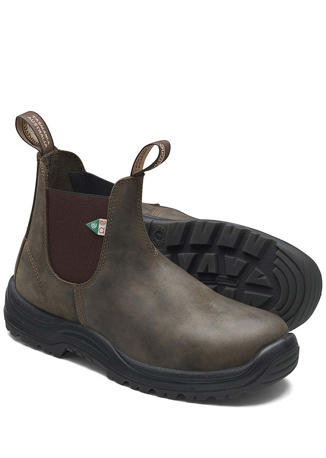 Blundstone 180 Work & Safety Boots Waxy Rustic Brown
