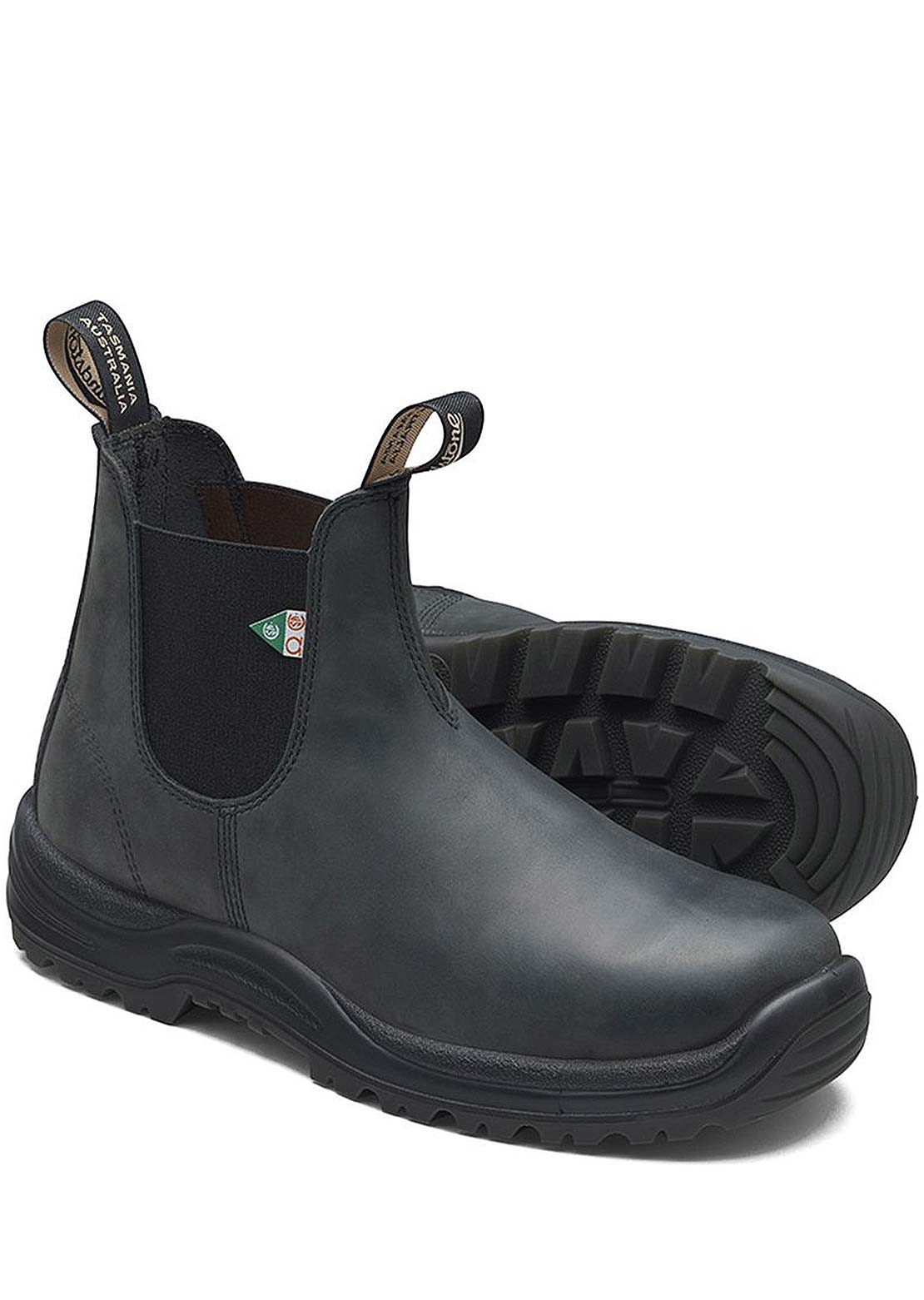 Blundstone 181 Work &amp; Safety Boots Waxy Rustic Black