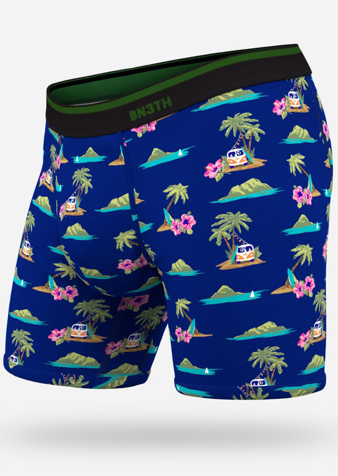 BN3TH Men&#39;s Classic Brief Print Boxer Aloha Navy