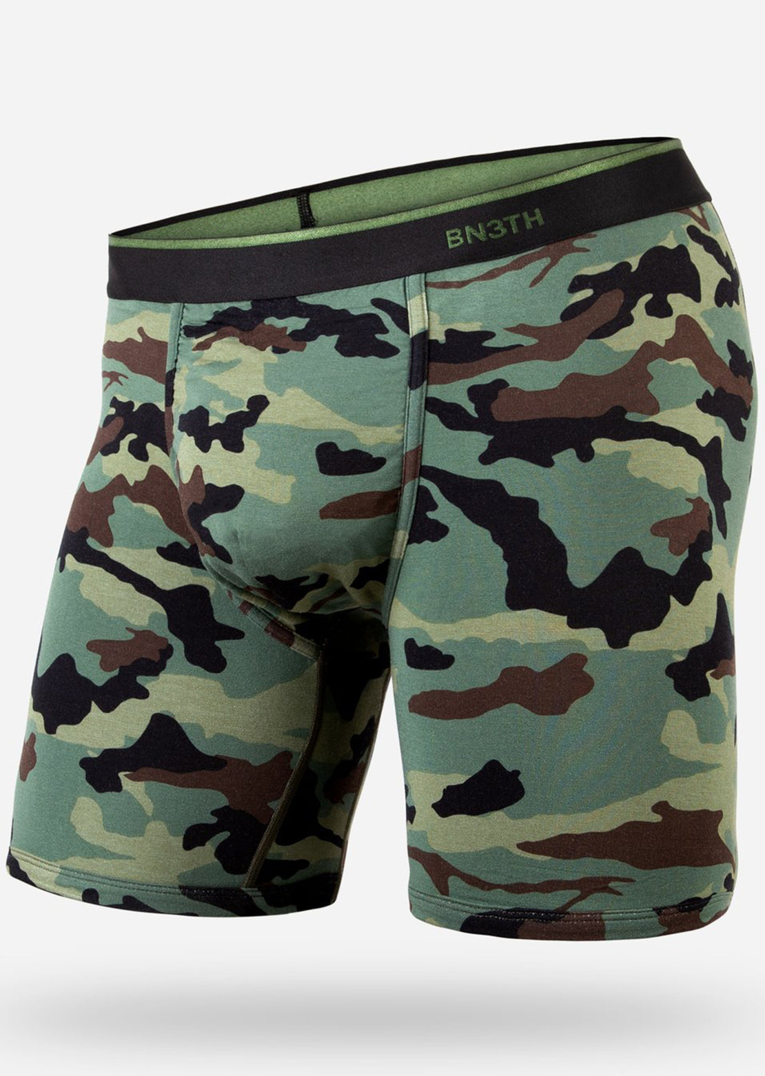 BN3TH Men&#39;s Classic Brief Print Boxer Camo Green
