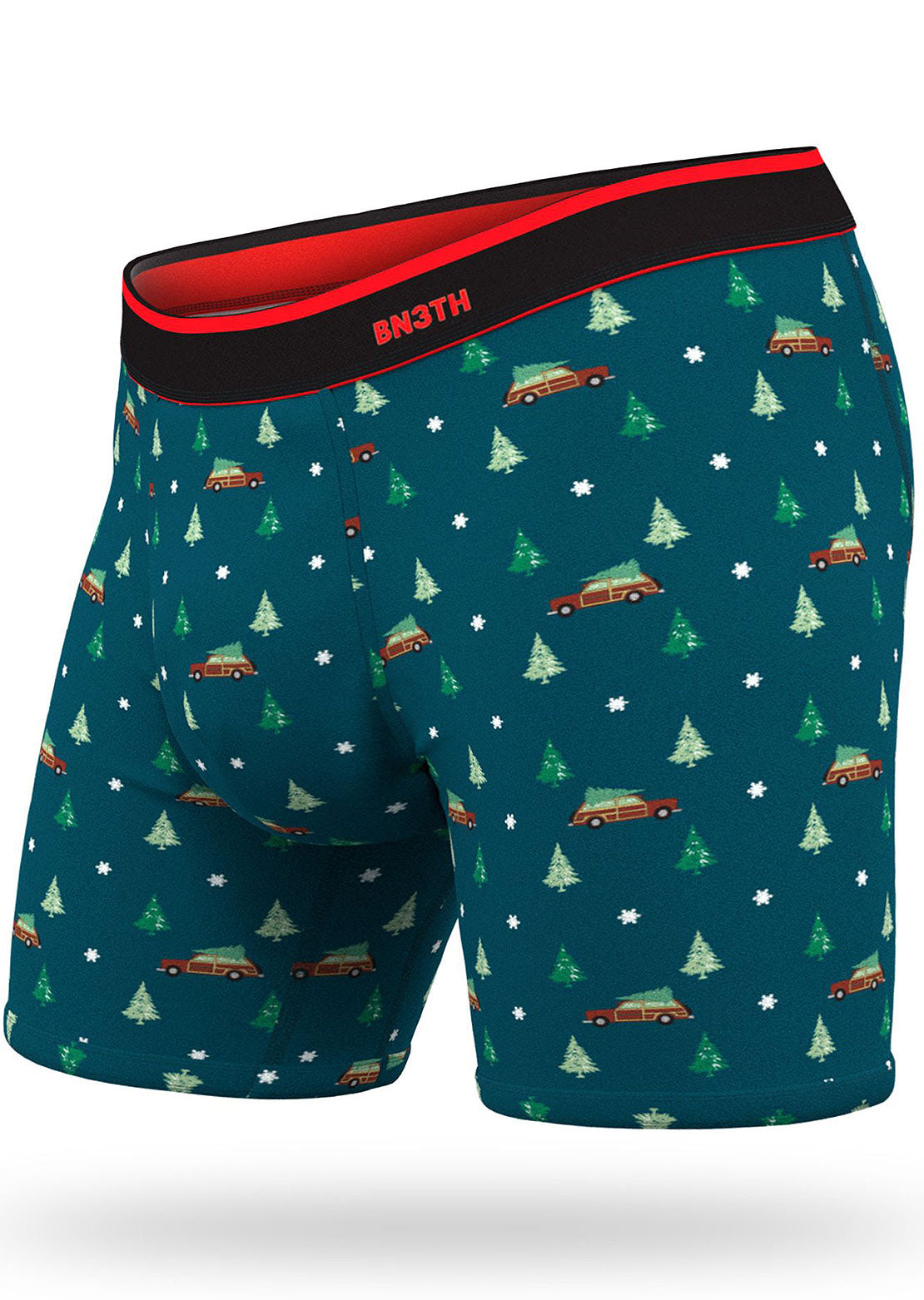 BN3TH Men&#39;s Classic Brief Print Boxer Home For the Holidays Cascade