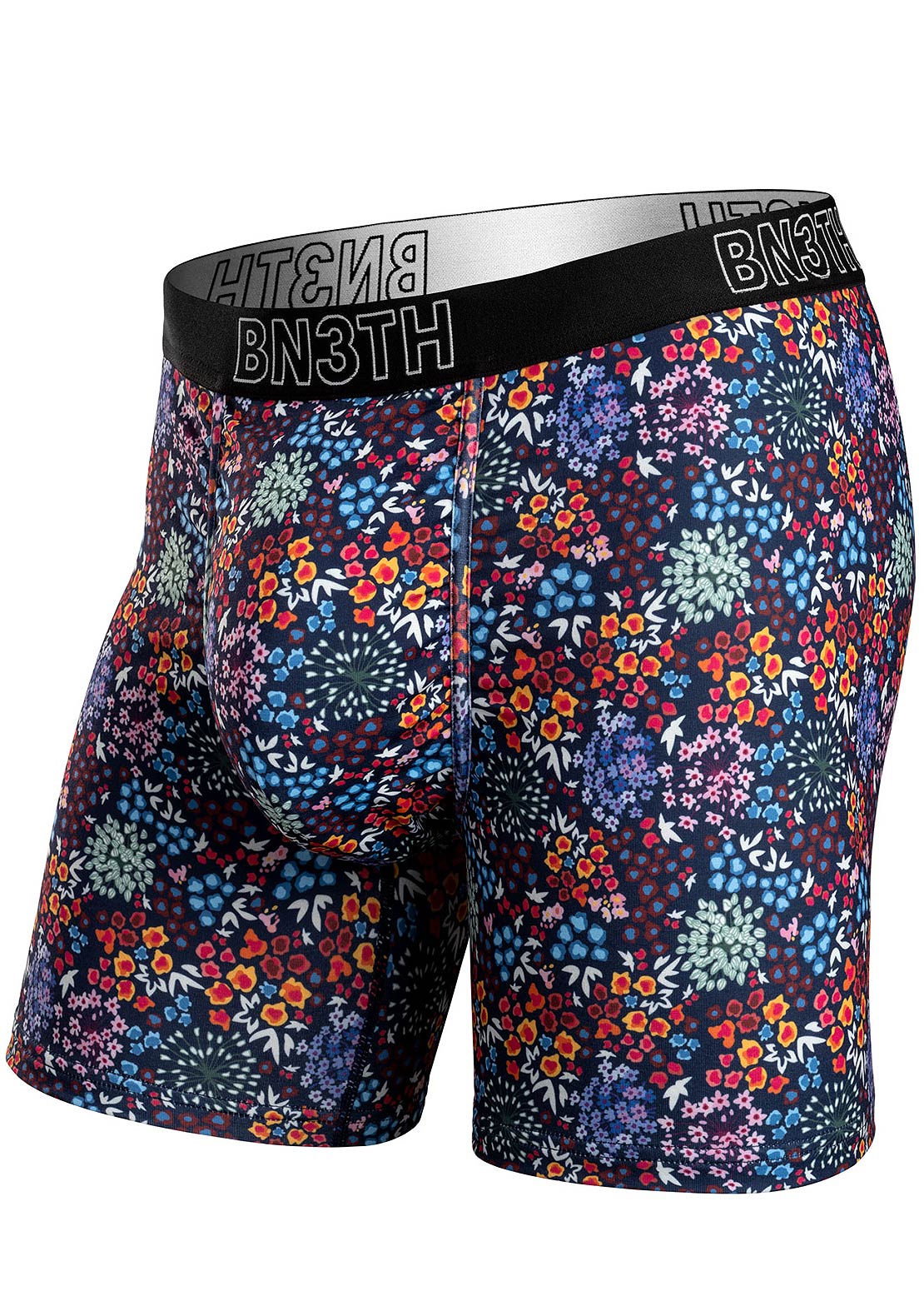 BN3TH Men&#39;s Inception Brief Boxers Floral Field/Naval