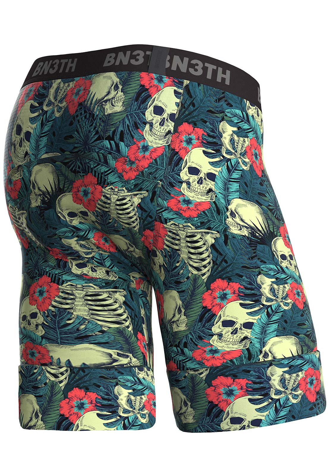 BN3TH Men&#39;s North Shore Chamois Boxer Jungle Skull 32/Neutral