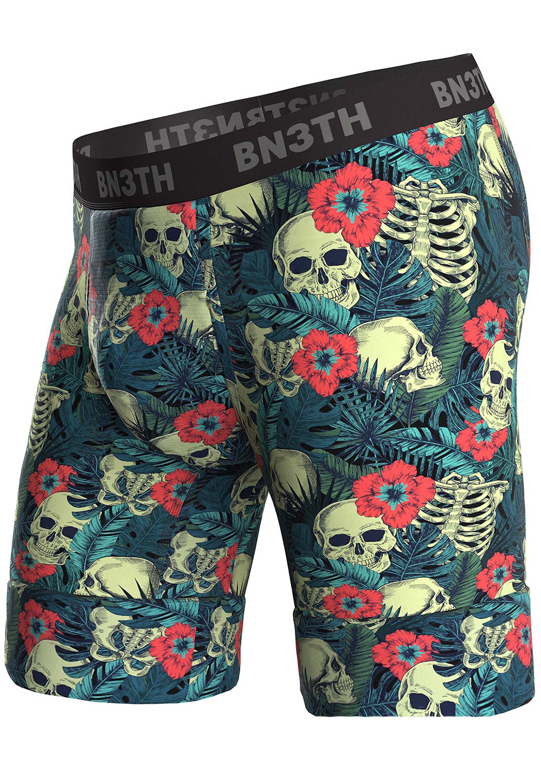 BN3TH Men&#39;s North Shore Chamois Boxer Jungle Skull 32/Neutral