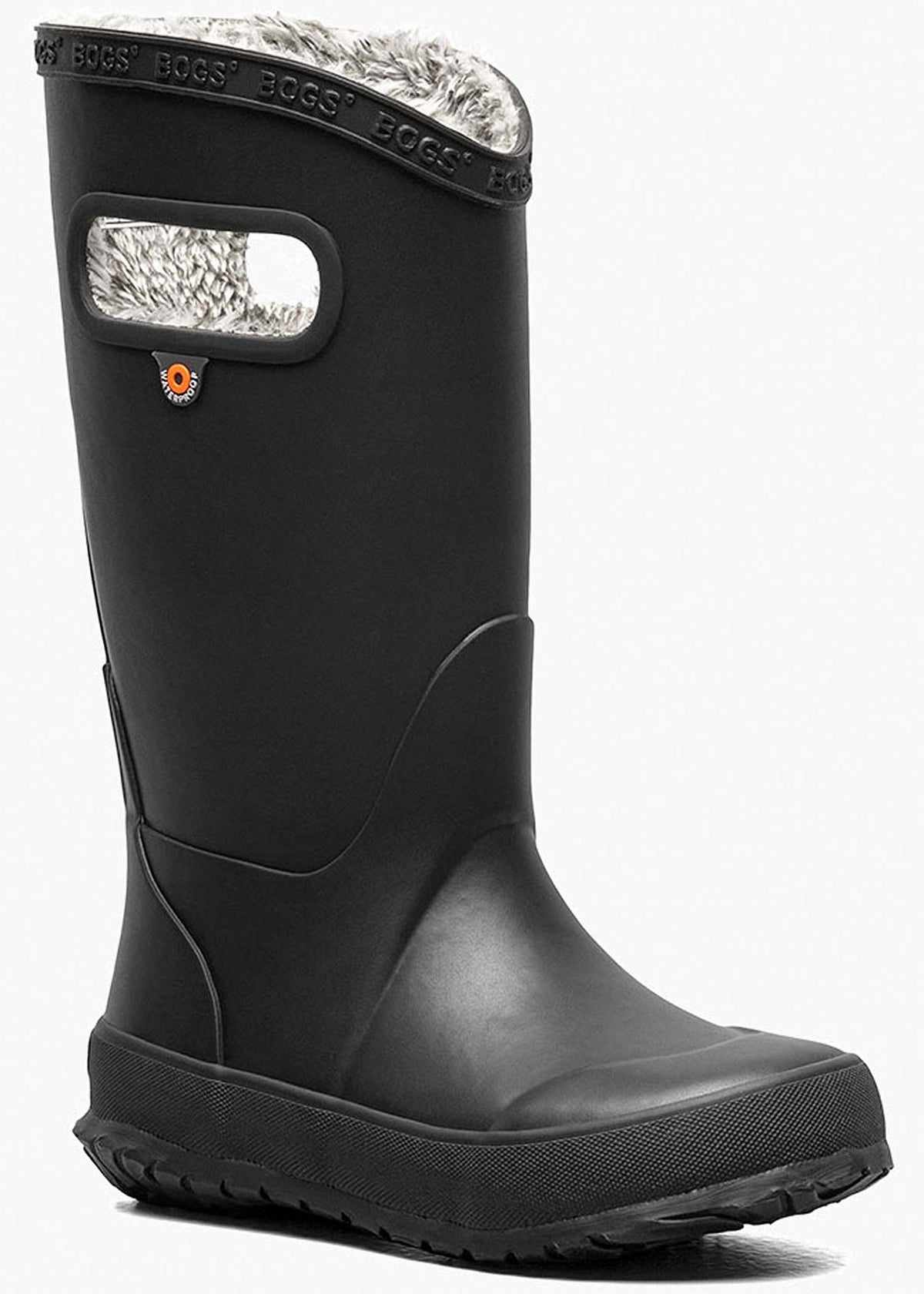 Bogs Junior Rainboot Plush Boots Black