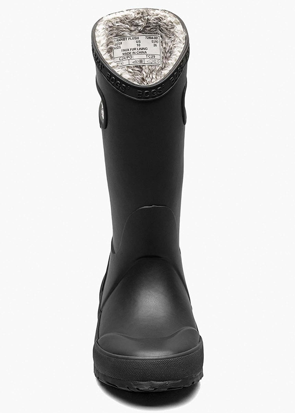 Bogs Junior Rainboot Plush Boots Black