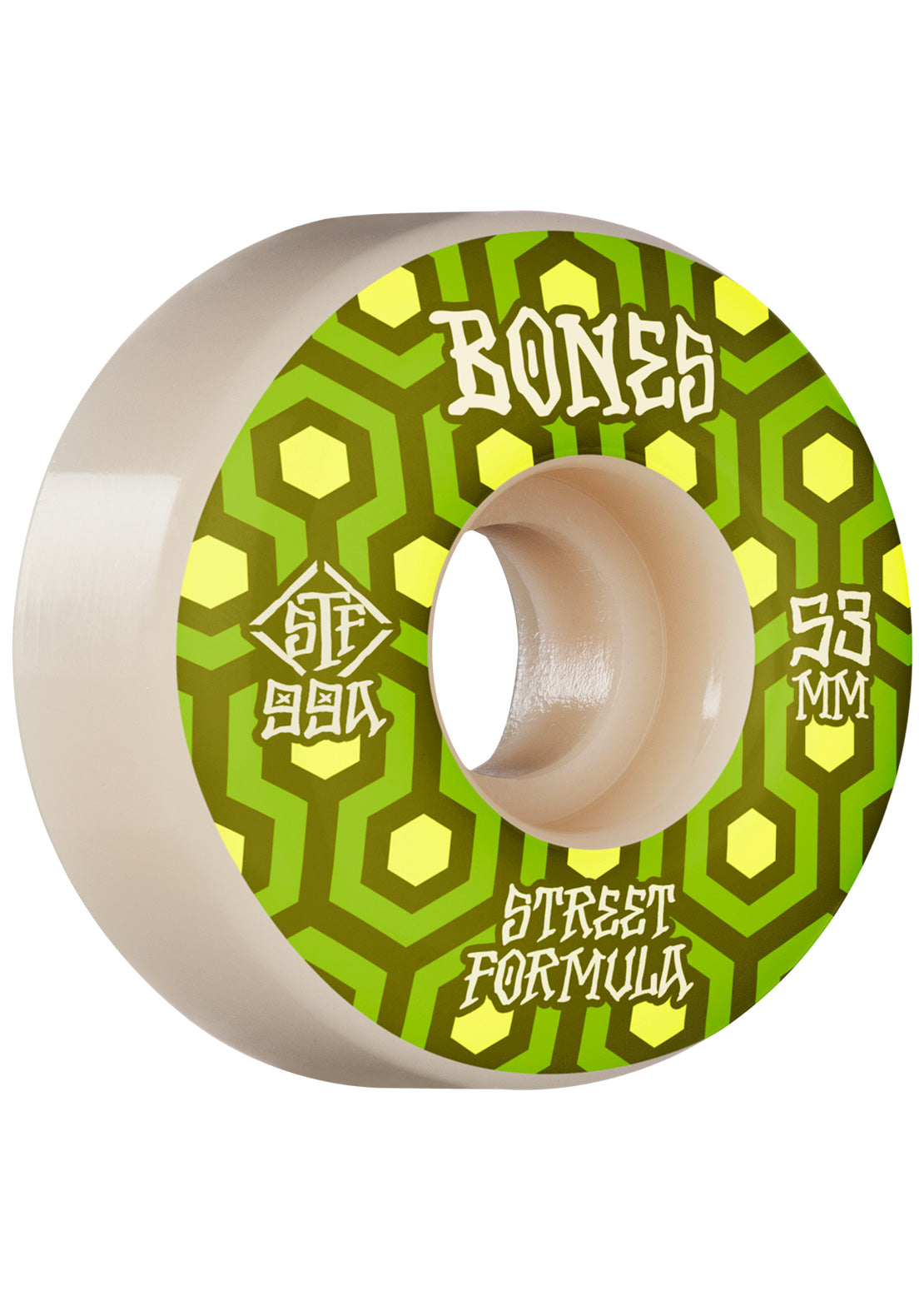 Bones STF Retros V1 Standards 99A Skateboard Wheels White 53mm
