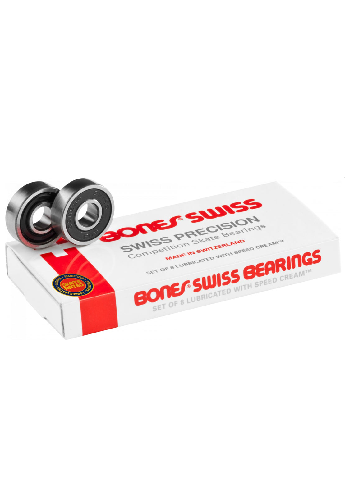 Bones Swiss Skateboard Bearings (8 Pack)