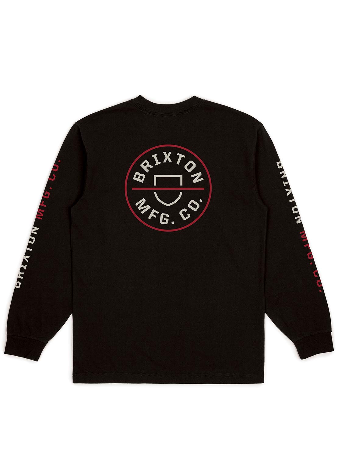 Brixton Men&#39;s Crest Longsleeve Black/Cream