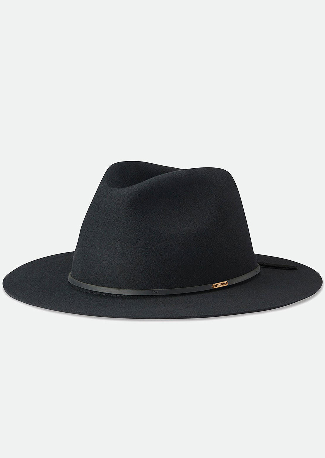 Brixton Unisex Wesley Fedora Hat Black