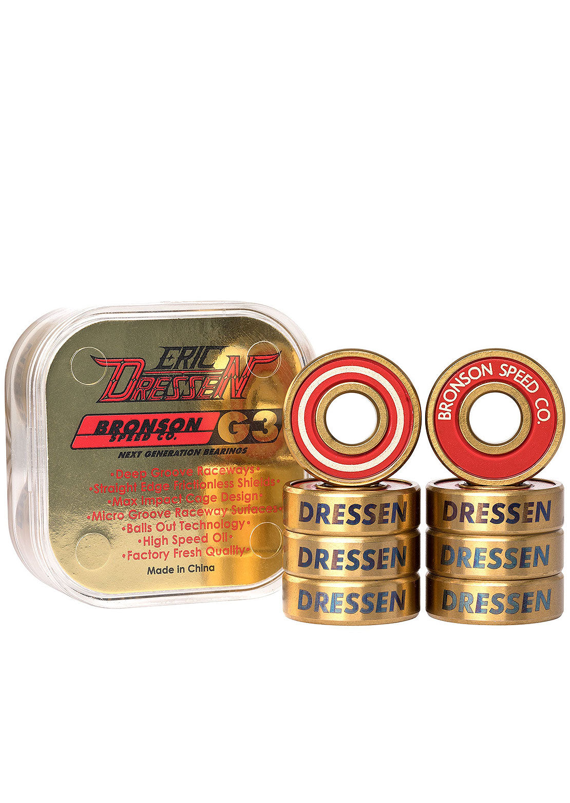 Bronson Pro G3 Eric Dressen Skateboard Bearings