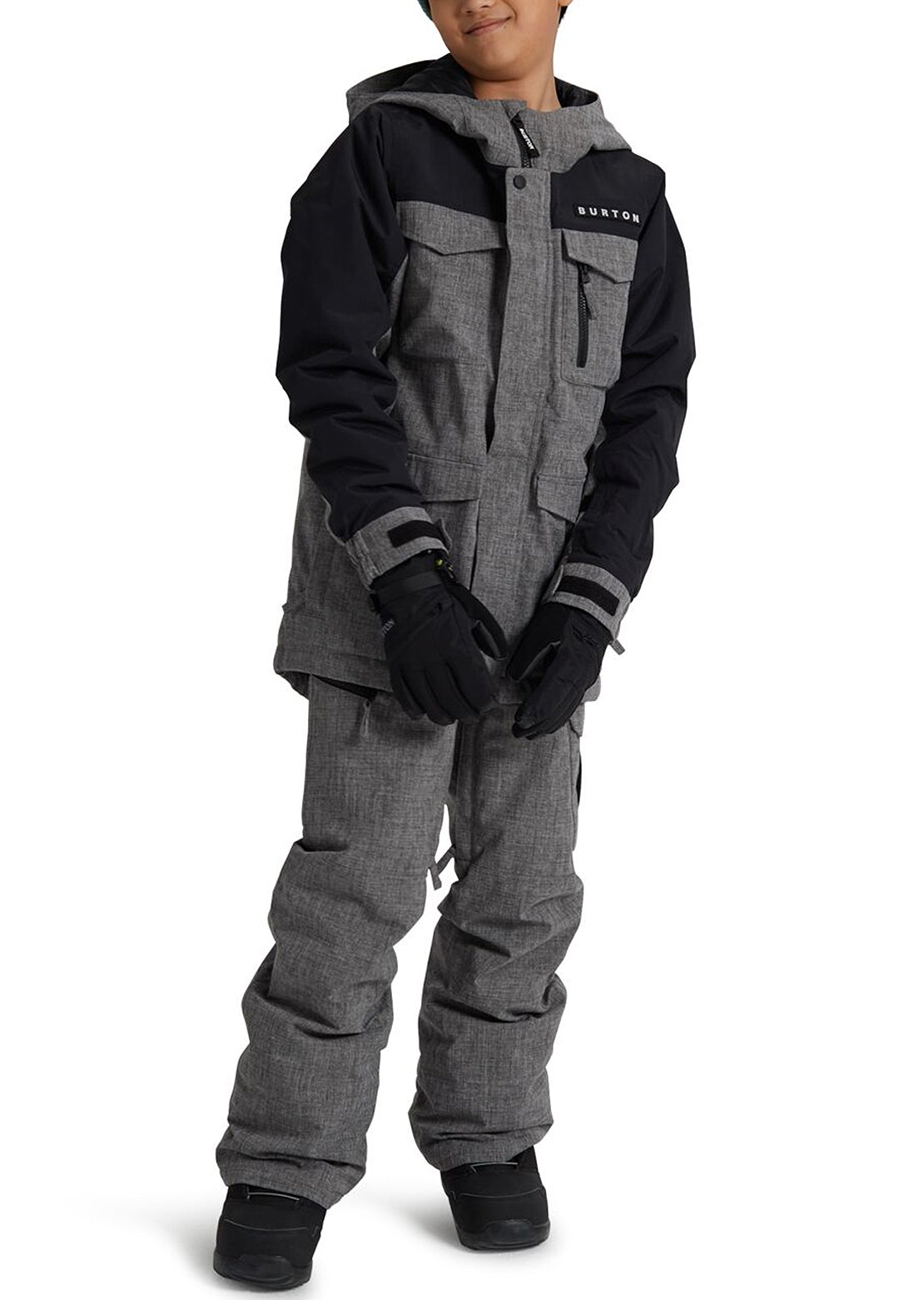 Burton Junior Covert Jacket Bog Heather/True Black