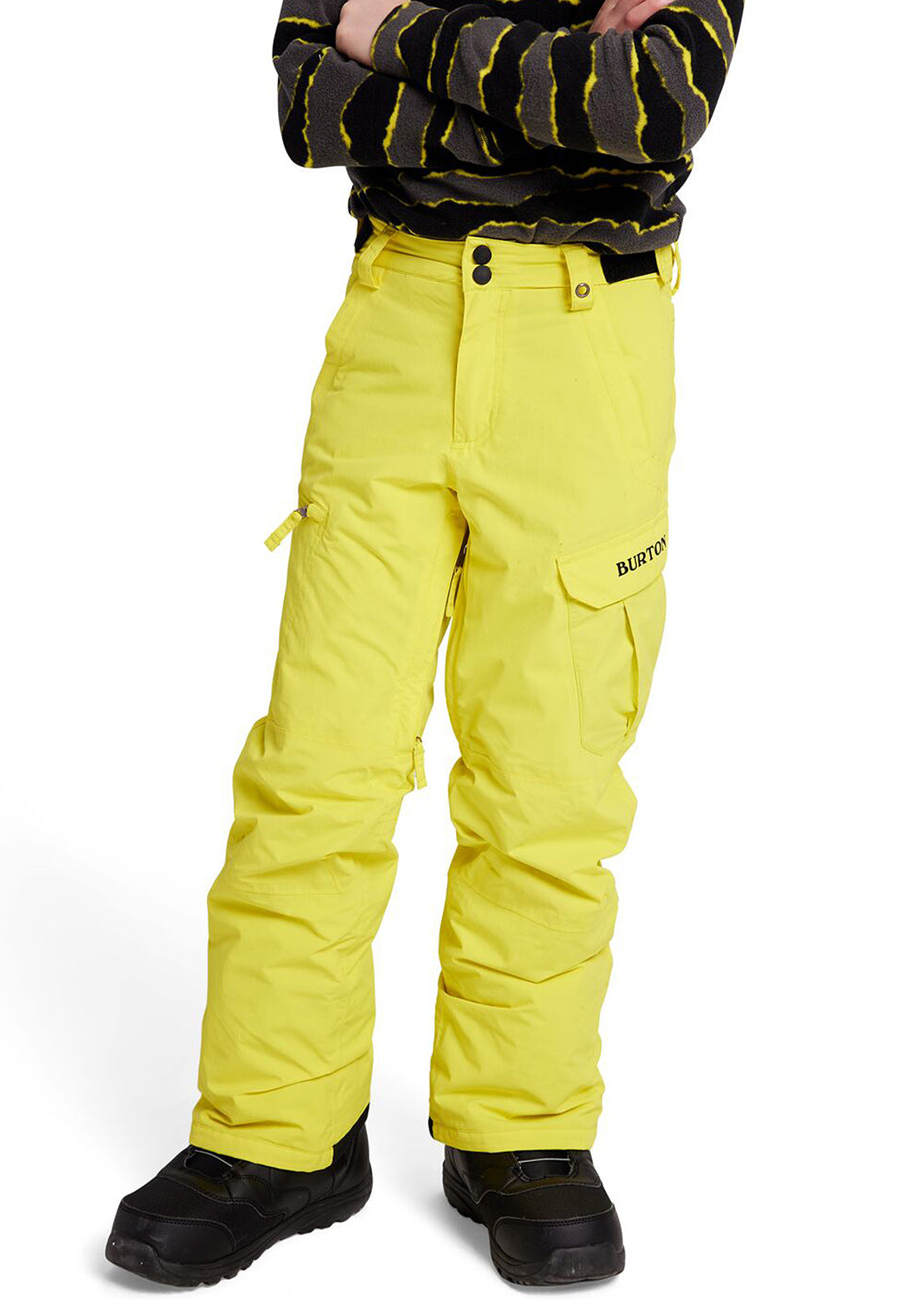 Burton Junior Exile Cargo Pants Sulphur Yellow