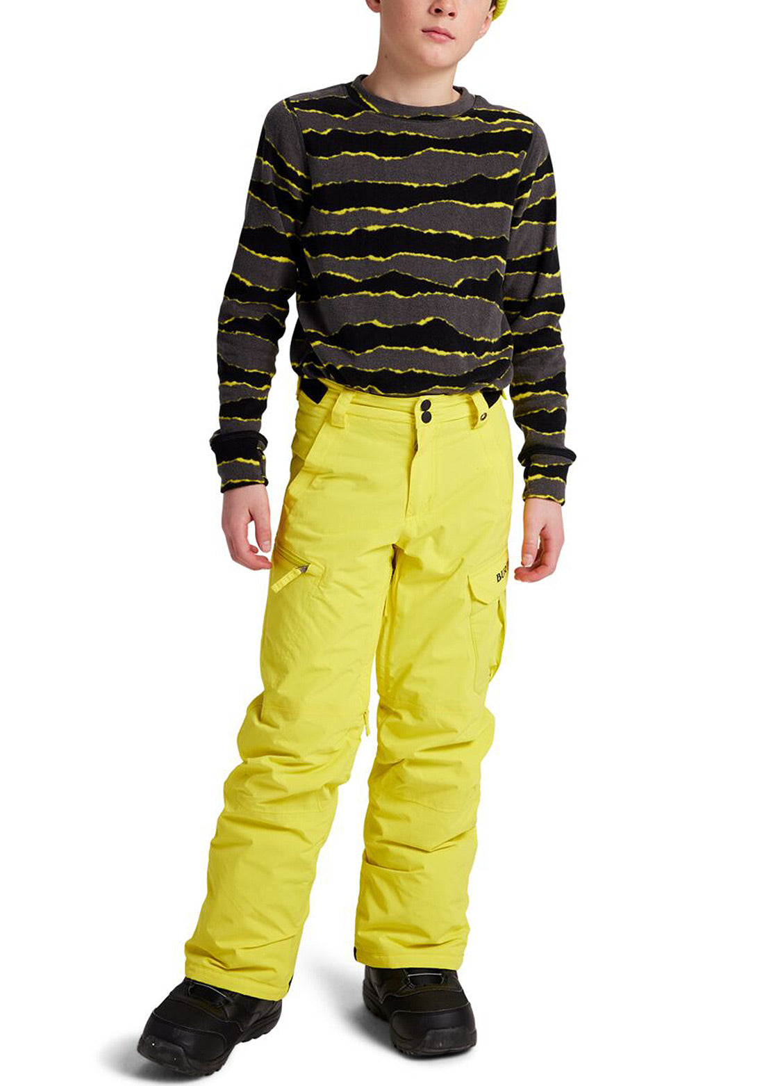 Burton Junior Exile Cargo Pants Sulphur Yellow