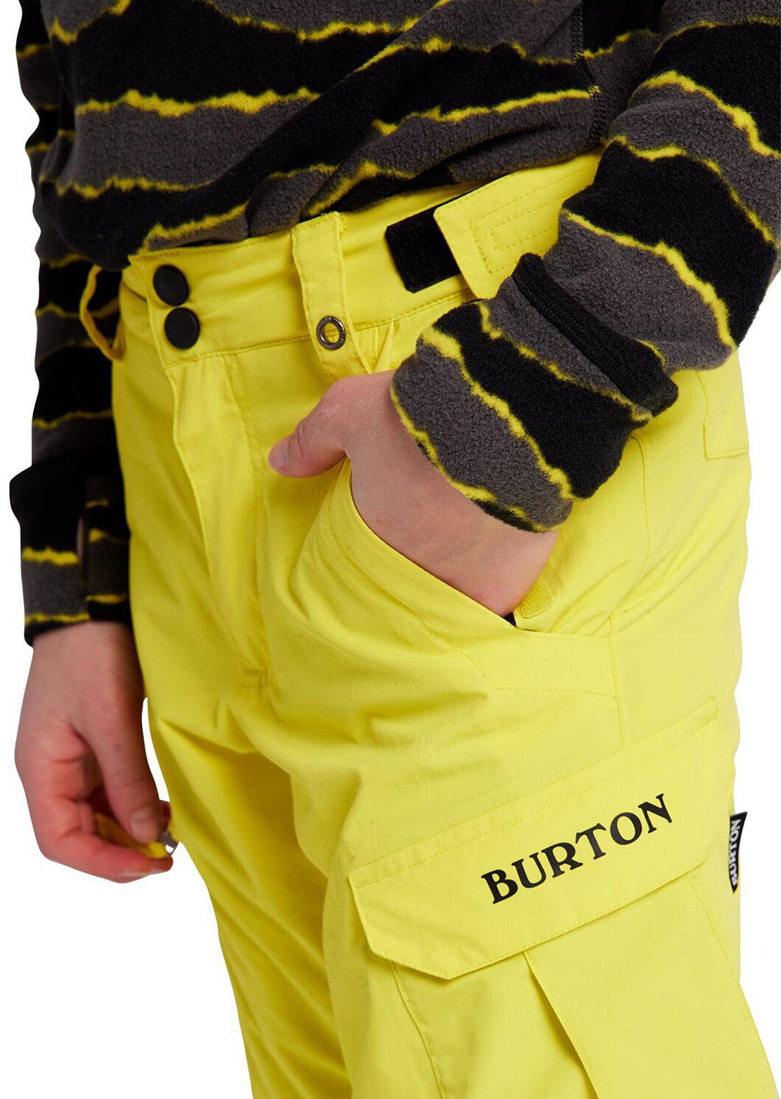 Burton Junior Exile Cargo Pants Sulphur Yellow