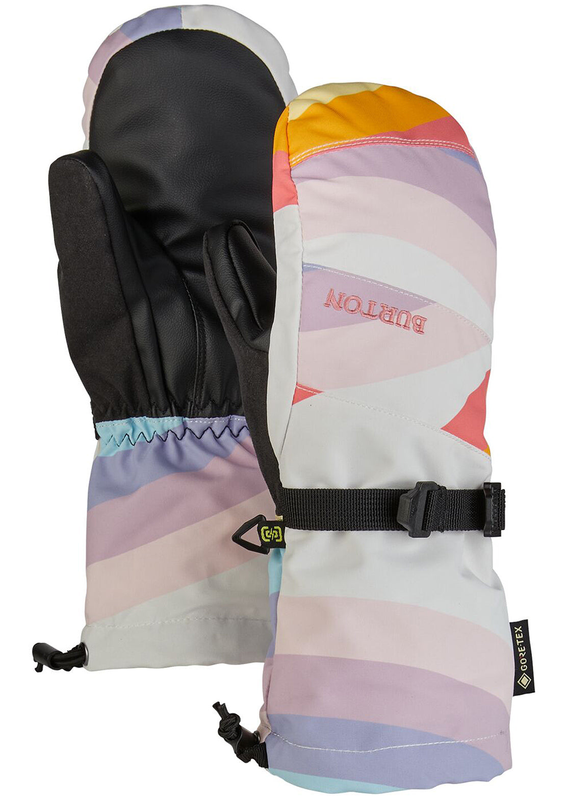 Burton Junior GORE-TEX Mitts Stout White Rainbow Mashup