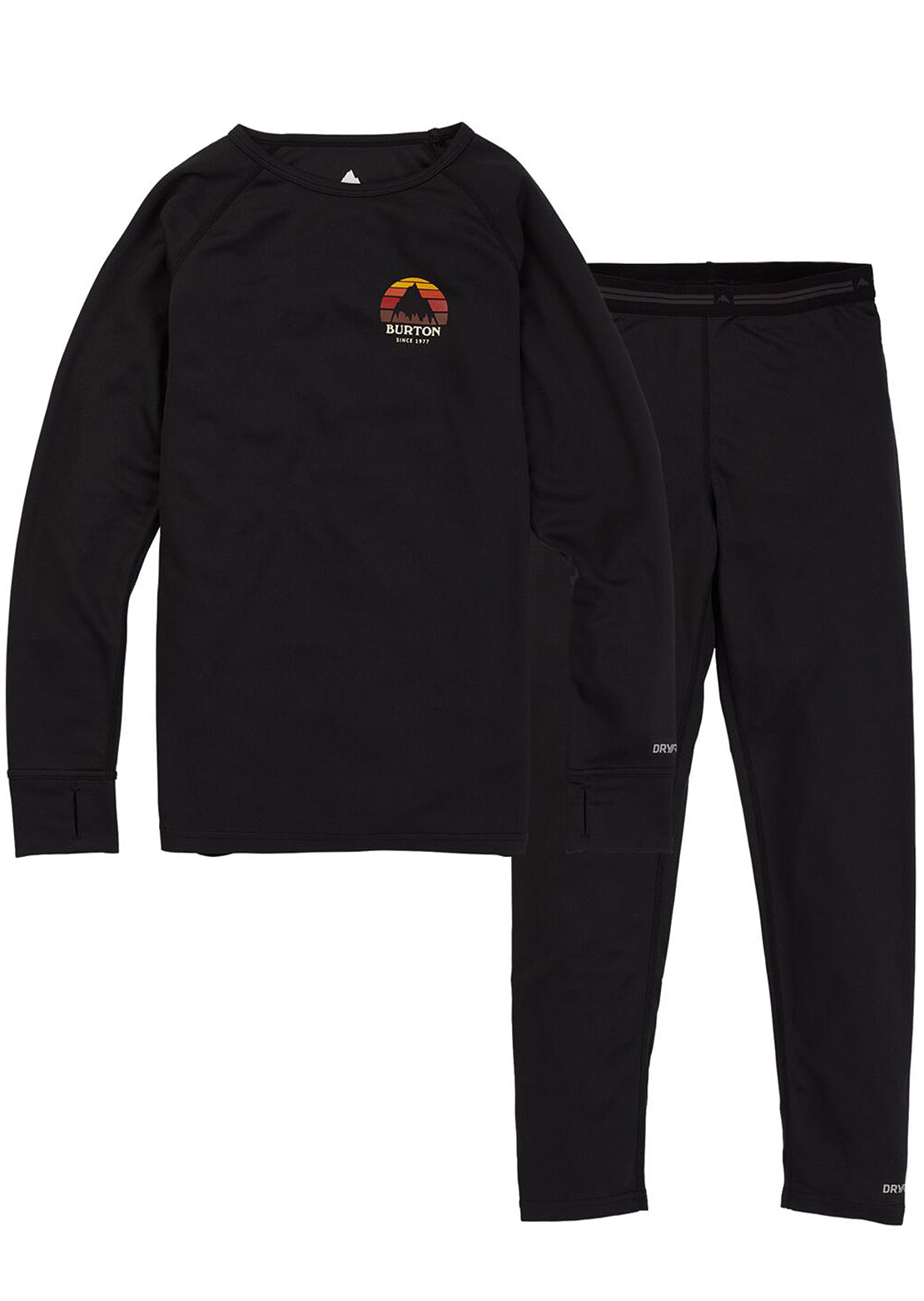 Burton Junior Lightweight Base Layer Set True Black