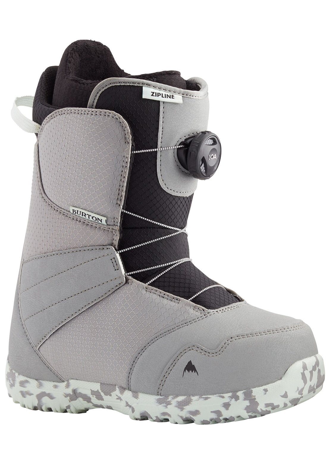 Burton Junior Zipline Boa Snowboard Boots Gray/Neo-Mint