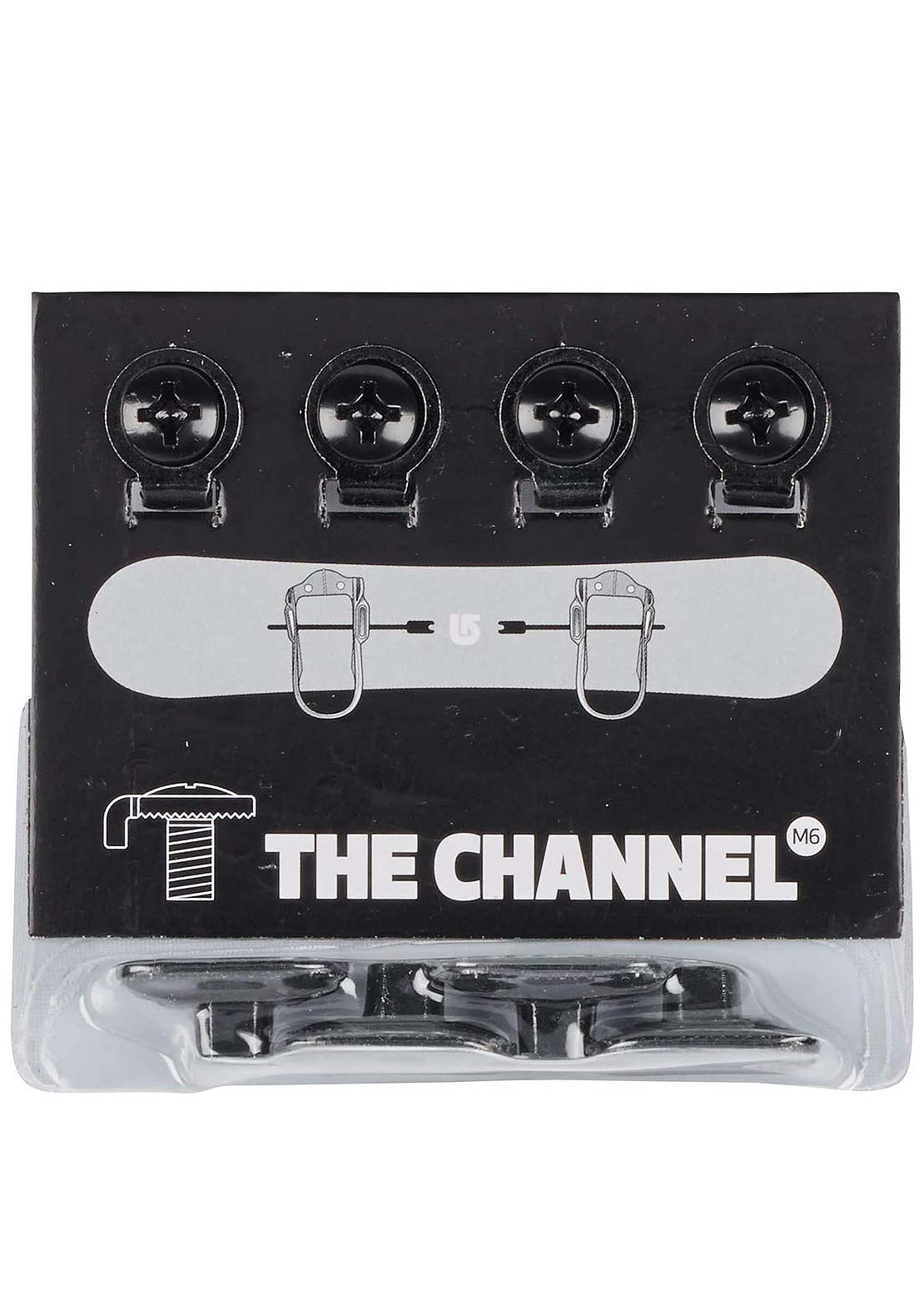 Burton M6 Channel Replacement Hardware Black