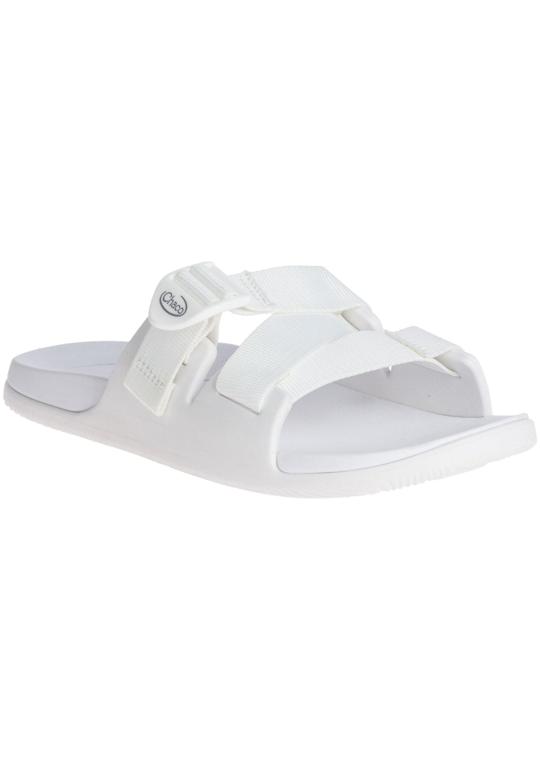 Chaco Women&#39;s Chillos Slide Sandals White Front Side/Out
