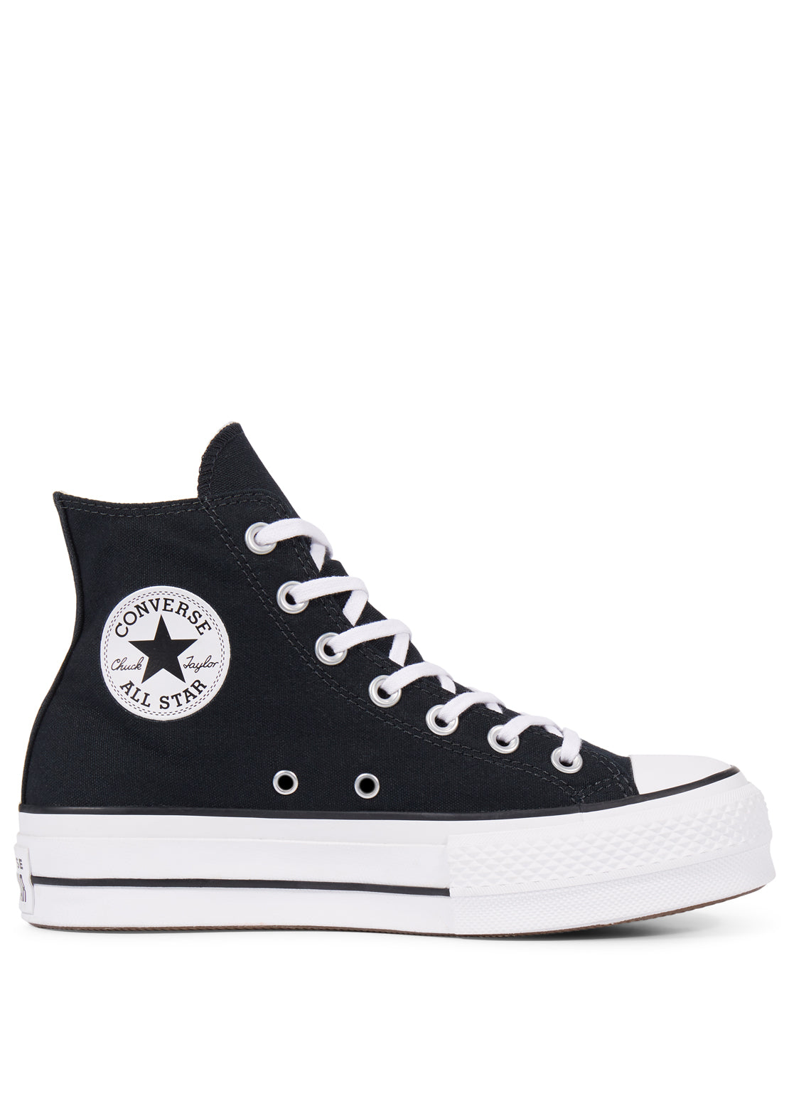 Converse Women’s Chuck Taylor All Star Lift Hi Top Shoes Black/White/White