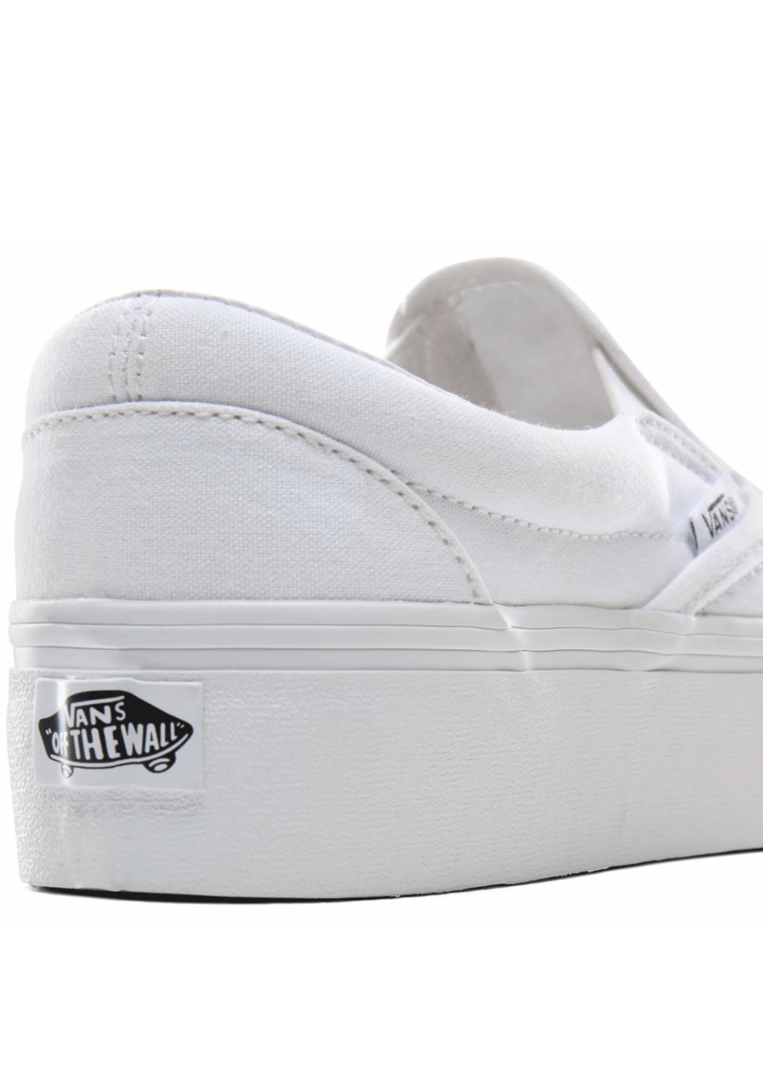 Vans Women&#39;s Classic Slip-On Platform Shoes True White