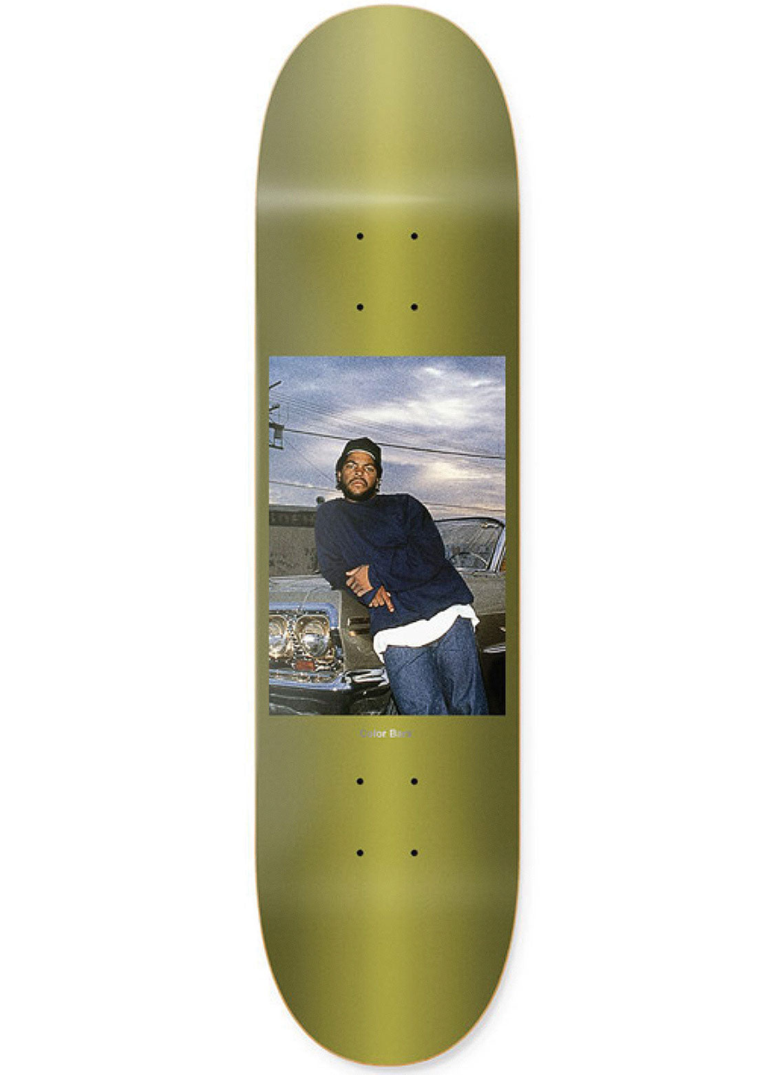 Colorbars X Ice Cube 63 Skateboard Deck - 8.25&quot; Metallic Golden Olive