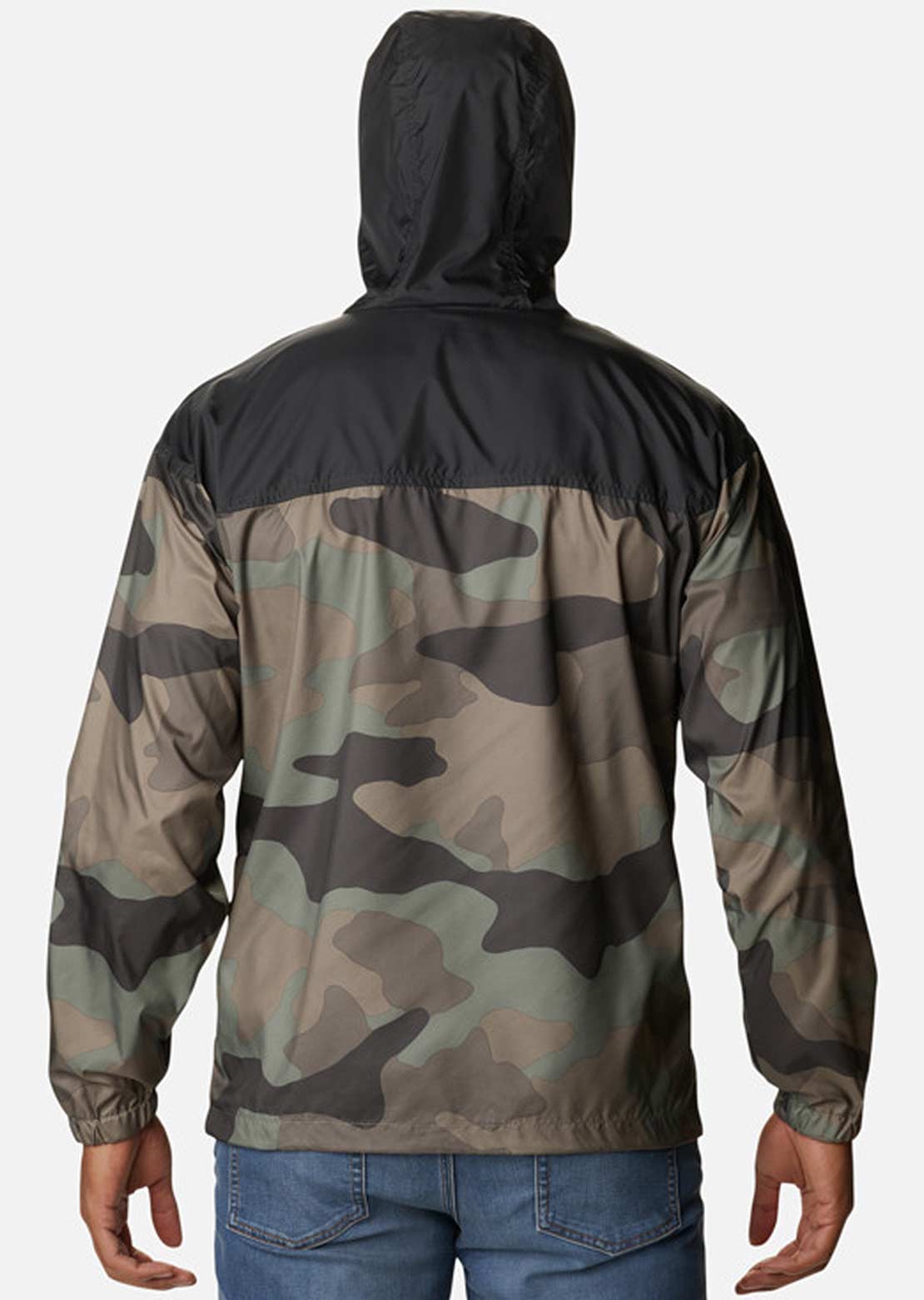 Columbia Men&#39;s Flash Challenger Novelty Windbreaker Cypress Camo