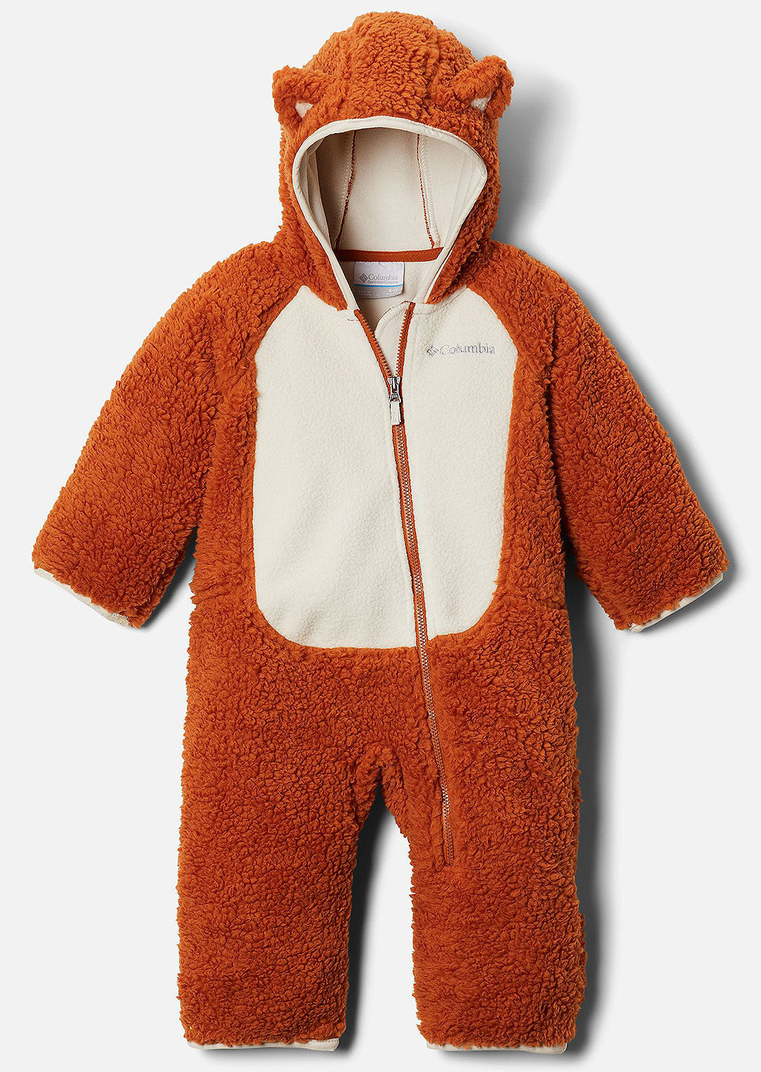 Columbia Toddler Foxy Baby Sherpa Bunting One Piece Warm Copper/Chalk
