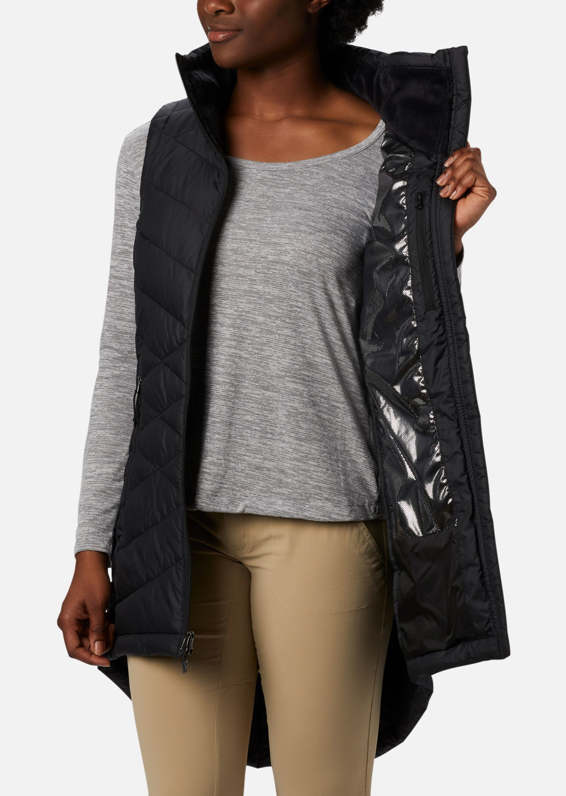 Columbia Women&#39;s Heavenly Long Vest Black