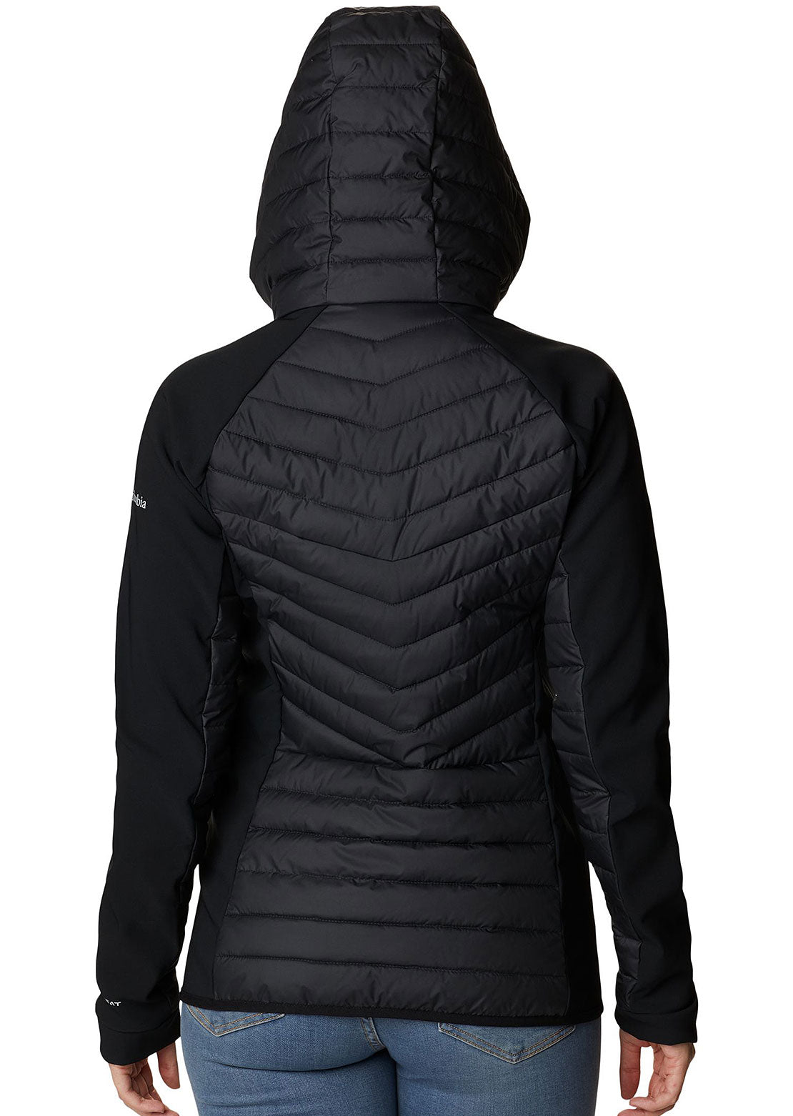 Columbia Women&#39;s Powder Lite Hybrid Hooded Jacket Black