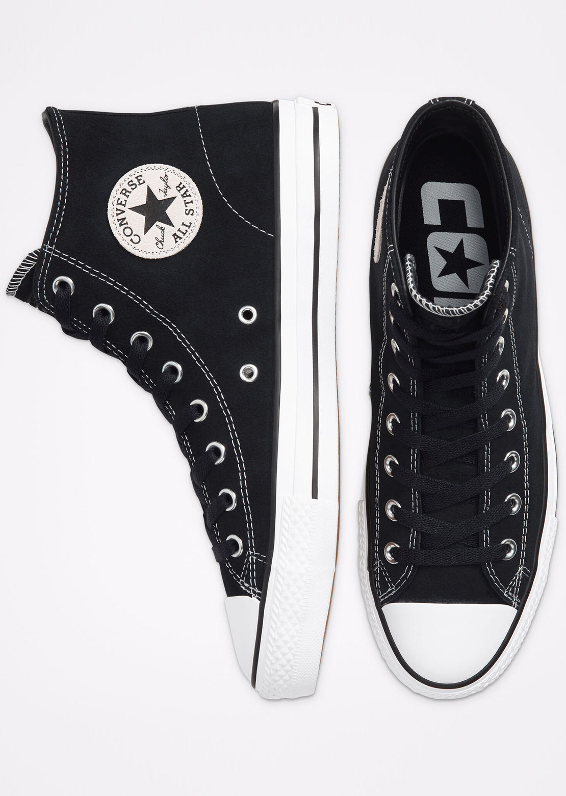 Converse Men&#39;s Chuck Taylor All Star Pro Shoes Black/Black/White