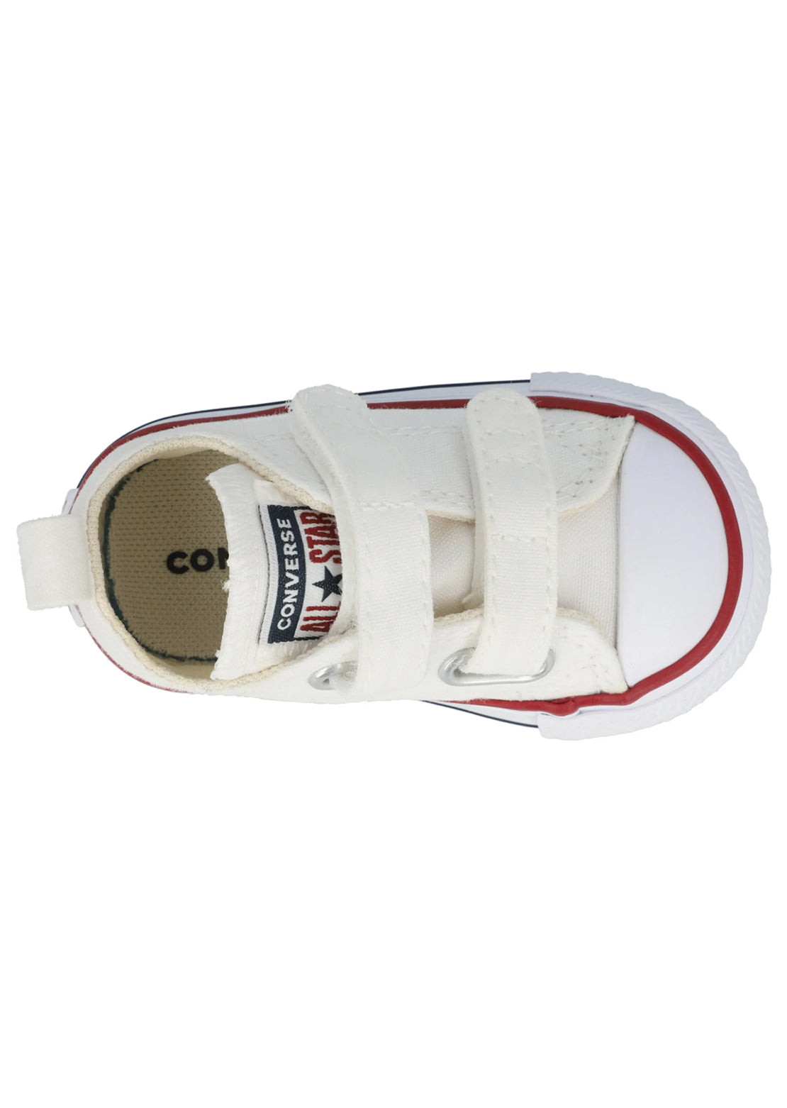 Converse Toddler Chuck Taylor All Star 2V OX Shoes White/Garnet/Navy 769029C