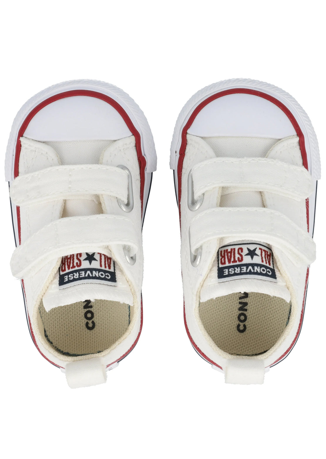 Converse Toddler Chuck Taylor All Star 2V OX Shoes White/Garnet/Navy 769029C