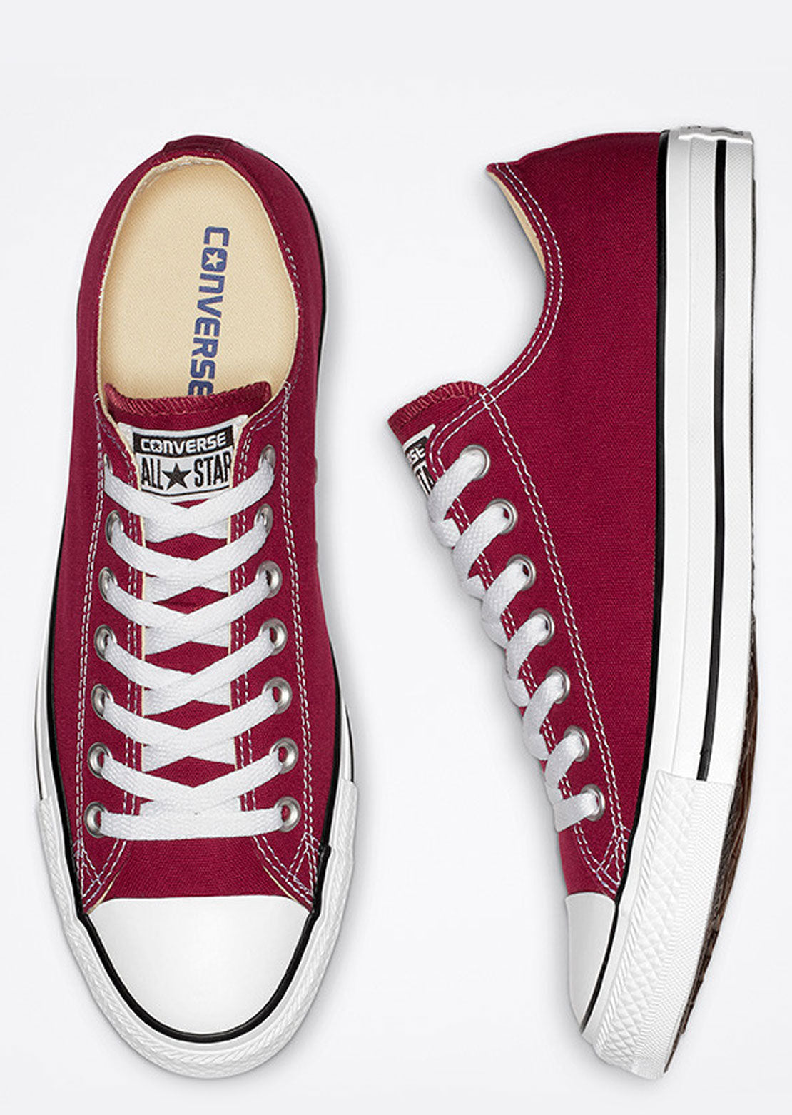 Converse Unisex Chuck Taylor All Star Low Top Shoes Maroon