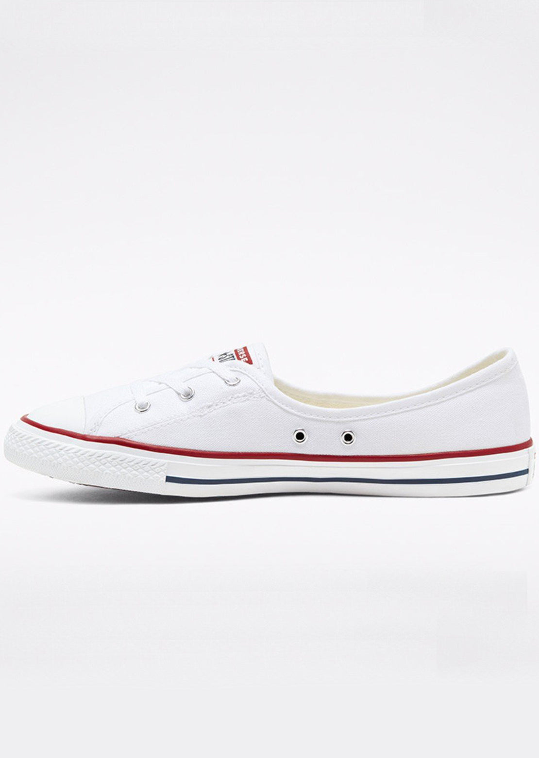 Converse Women&#39;s Chuck Taylor All Star Ballet Lace Slip-On Shoes White/Garnet/Navy