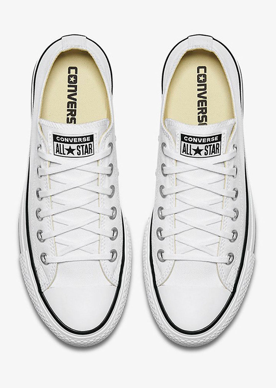 Converse Women’s Chuck Taylor OX Lift Platform Shoes 560251C White/Black