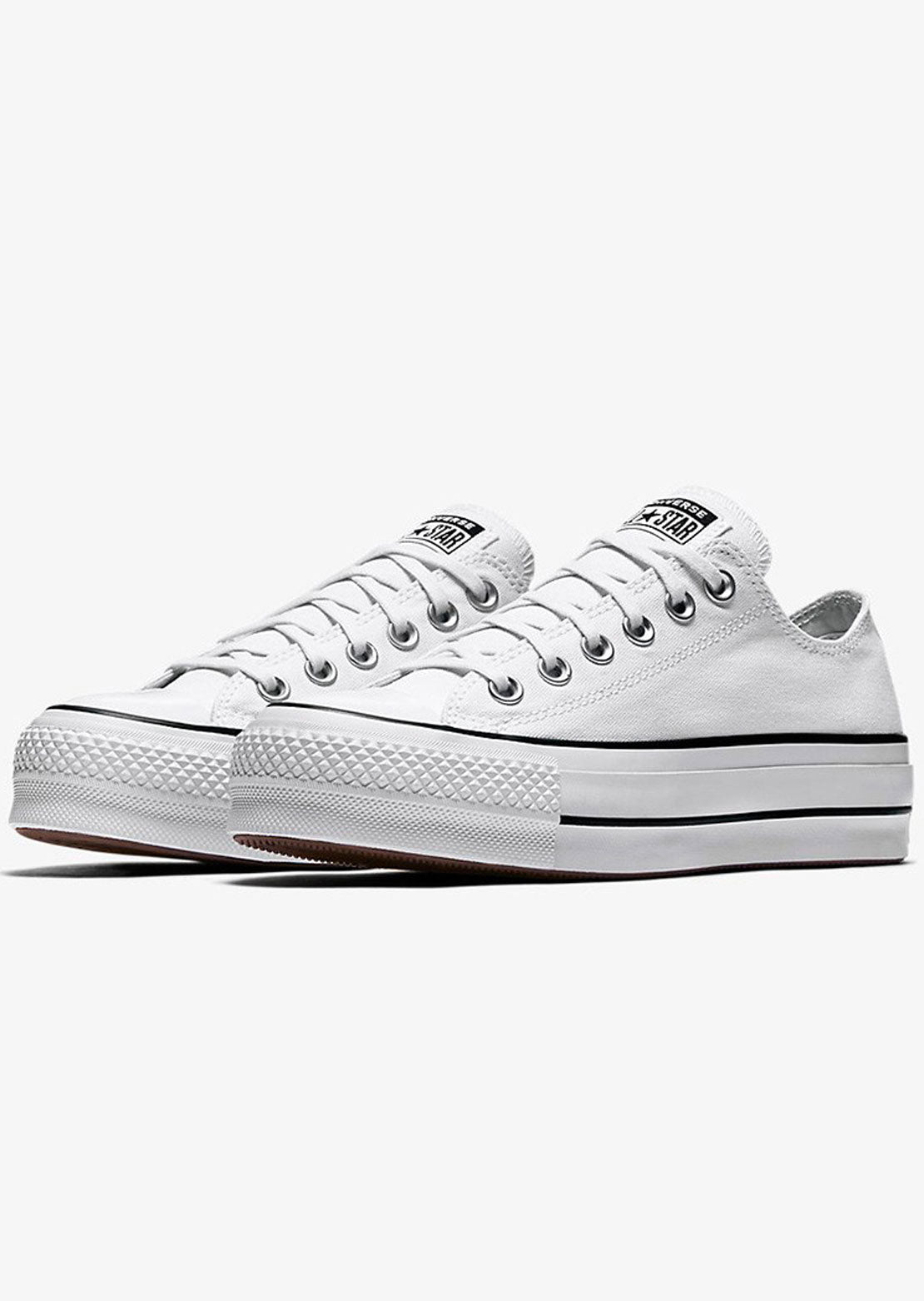 Converse Women’s Chuck Taylor OX Lift Platform Shoes 560251C White/Black