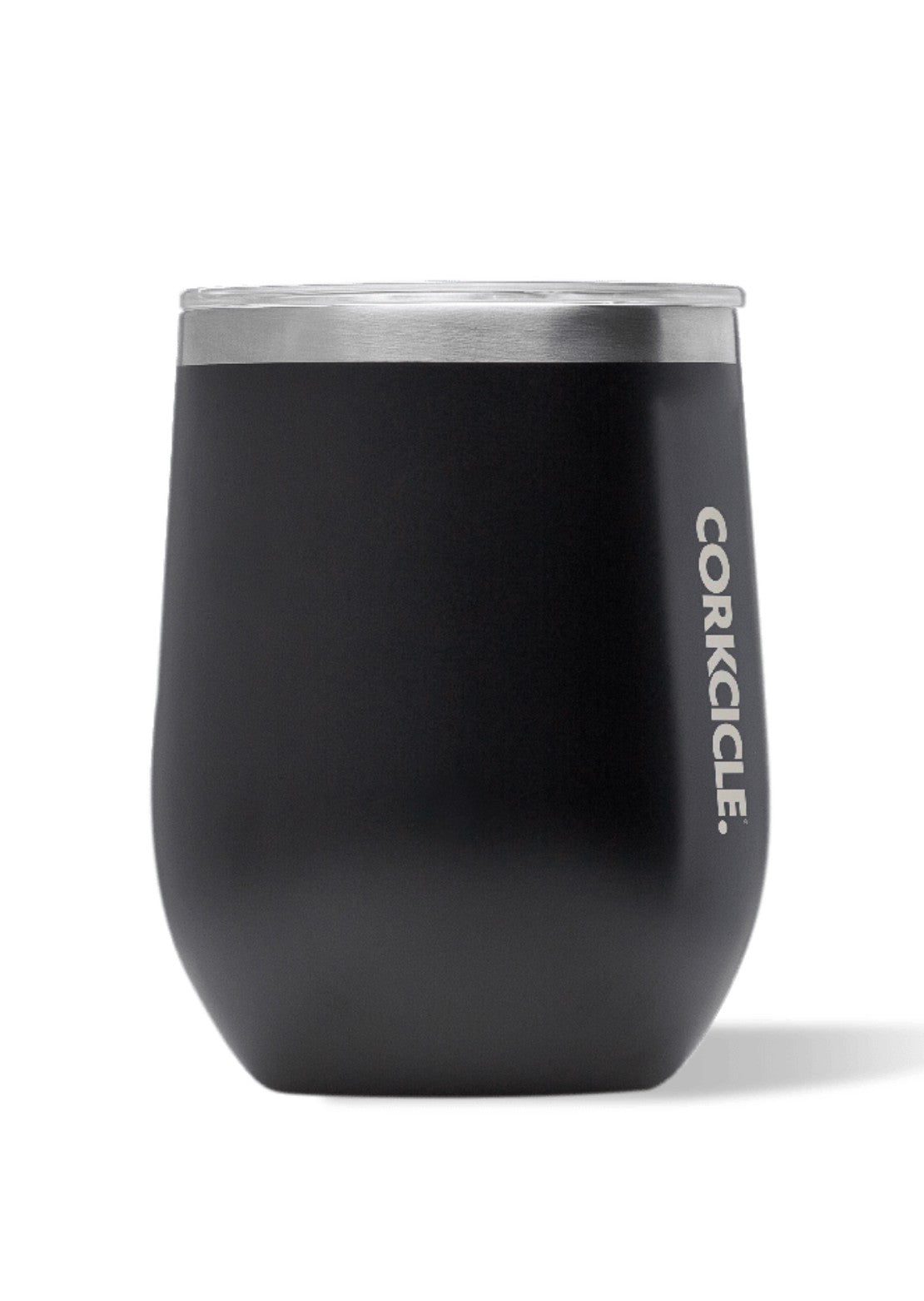 Corkcicle 12 oz Stemless Wine Cup Black