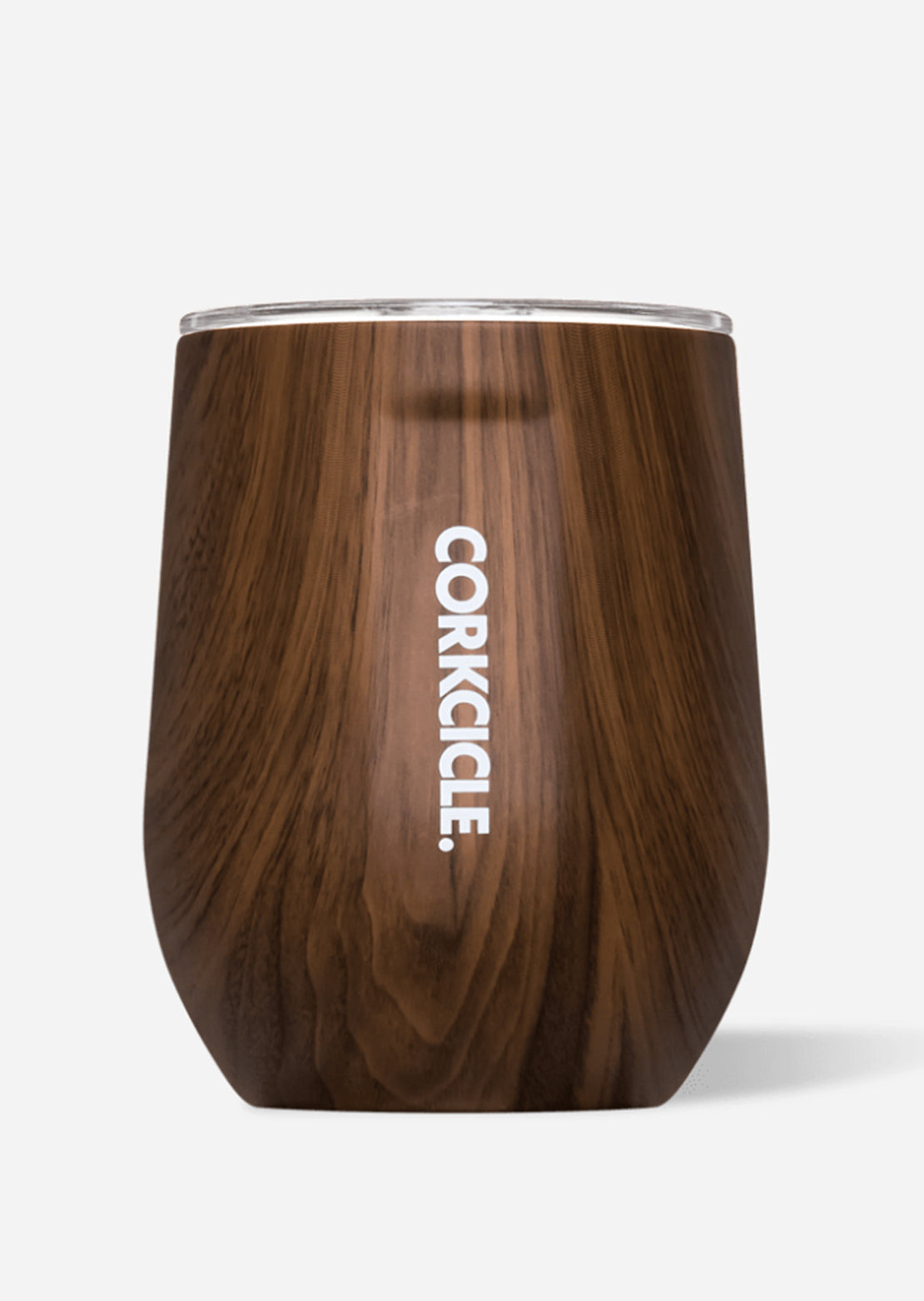 Corkcicle 12 OZ Origins Stemless Wine Cup Walnut Wood