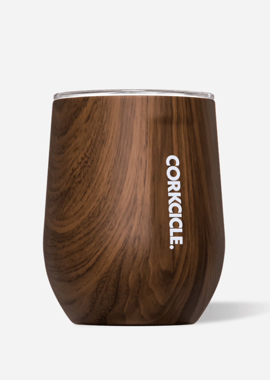 Corkcicle 12 oz Origins Stemless Wine Cup Walnut Wood